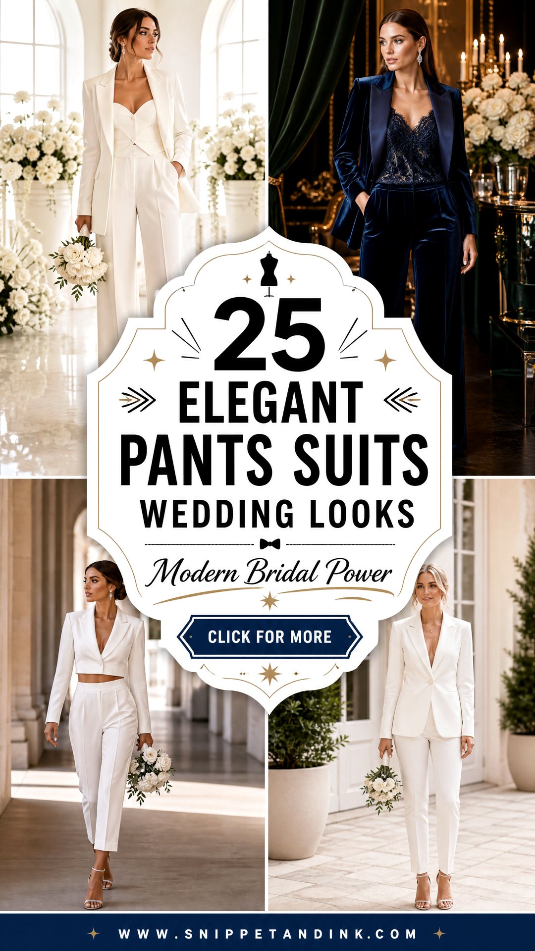 25 Elegant Pants Suits Wedding Looks for Modern Brides - 25 Elegant Pants Suits Wedding Looks for Modern Brides