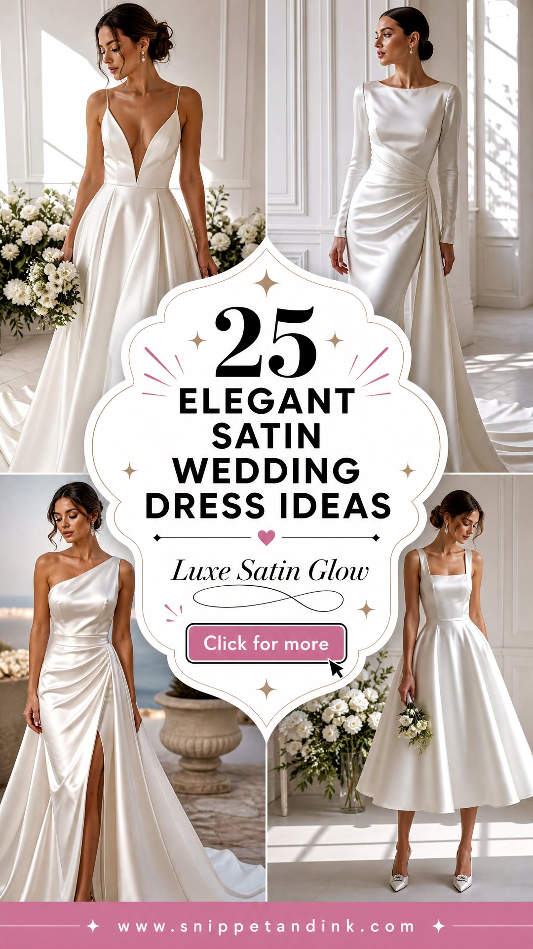 25 Elegant Satin Wedding Dress Ideas for Luxe Brides - 25 Elegant Satin Wedding Dress Ideas for Luxe Brides