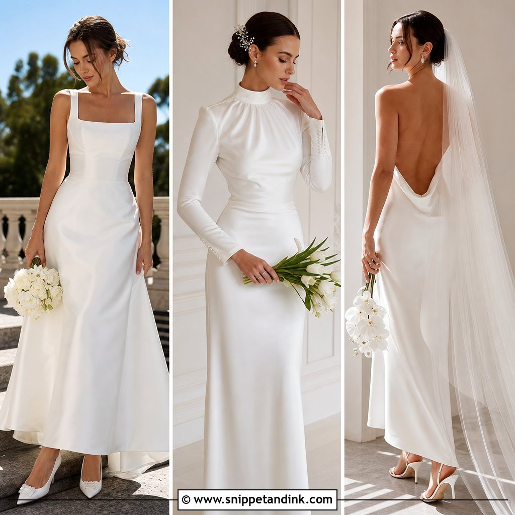 25 Elegant Silk Wedding Dress Ideas