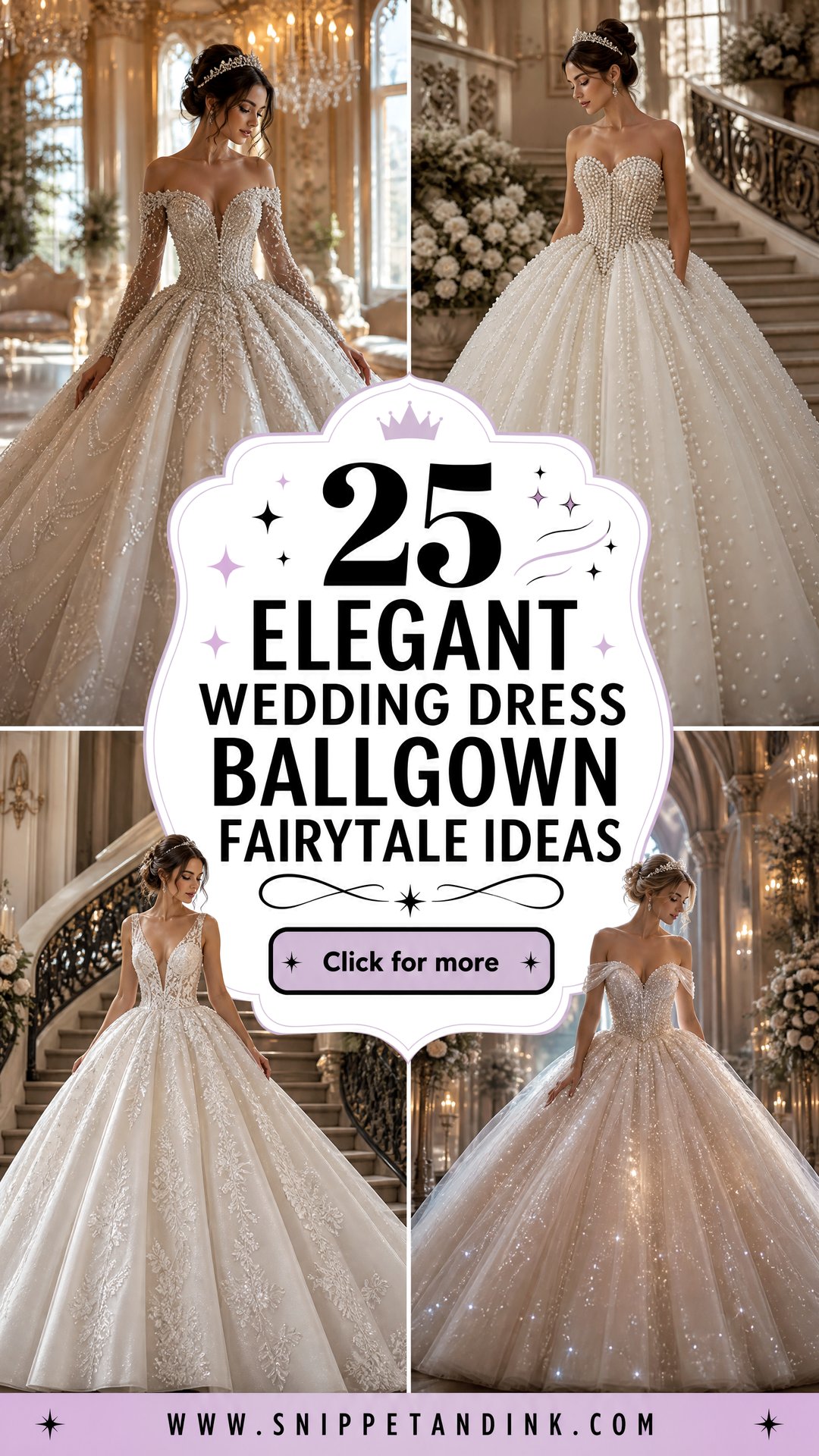 25 Elegant Wedding Dress Ballgown Fairytale Ideas for Brides - 25 Elegant Wedding Dress Ballgown Fairytale Ideas for Brides