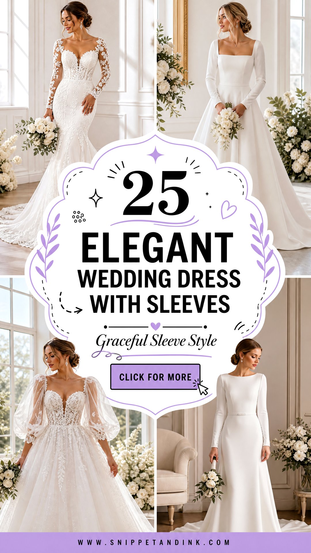 25 Elegant Wedding Dress with Sleeves Graceful Bridal Looks - 25 Elegant Wedding Dress with Sleeves: Graceful Bridal Looks