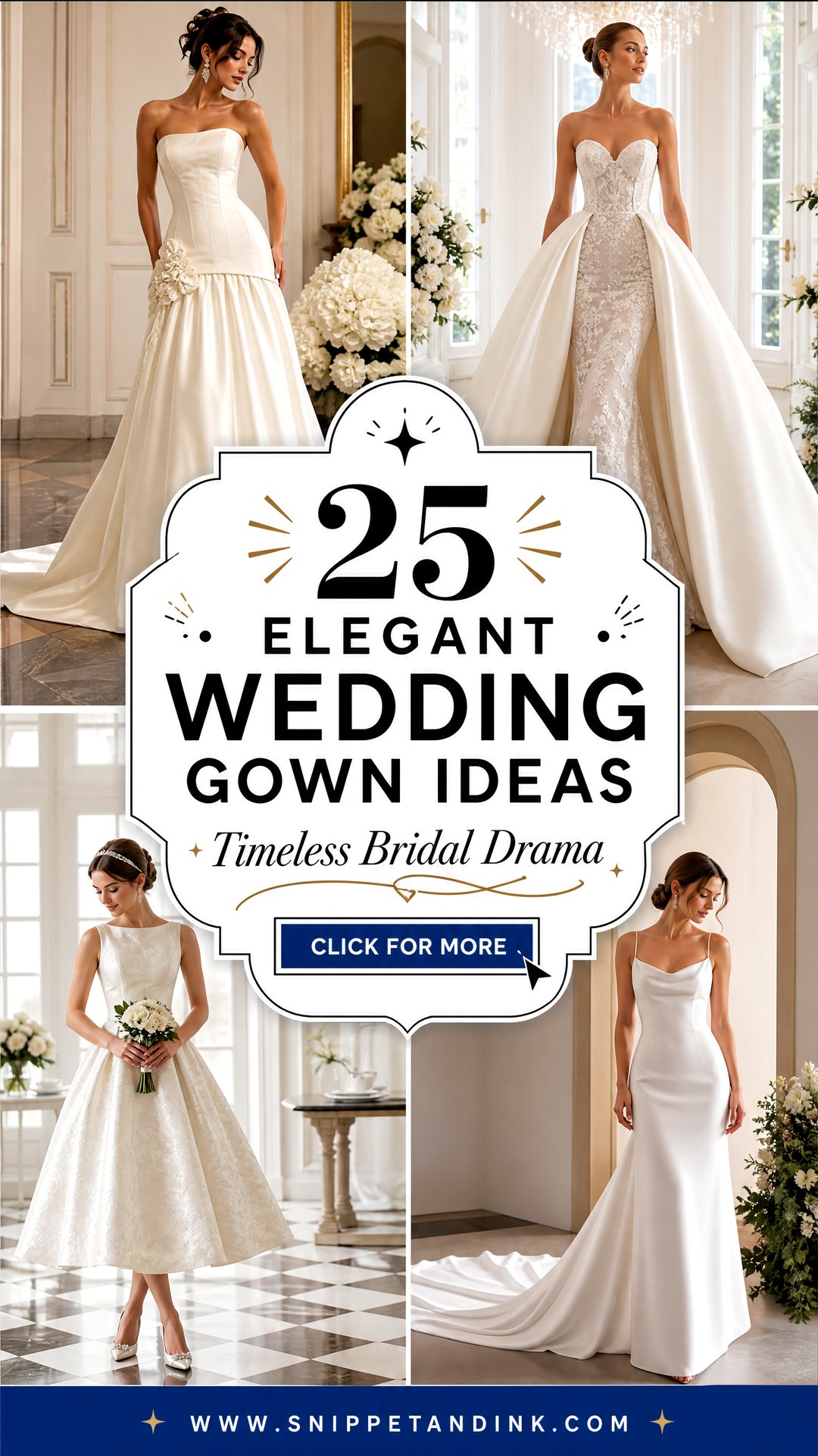 25 Elegant Wedding Gown Ideas for Timeless Bridal Style - 25 Elegant Wedding Gown Ideas for Timeless Bridal Style