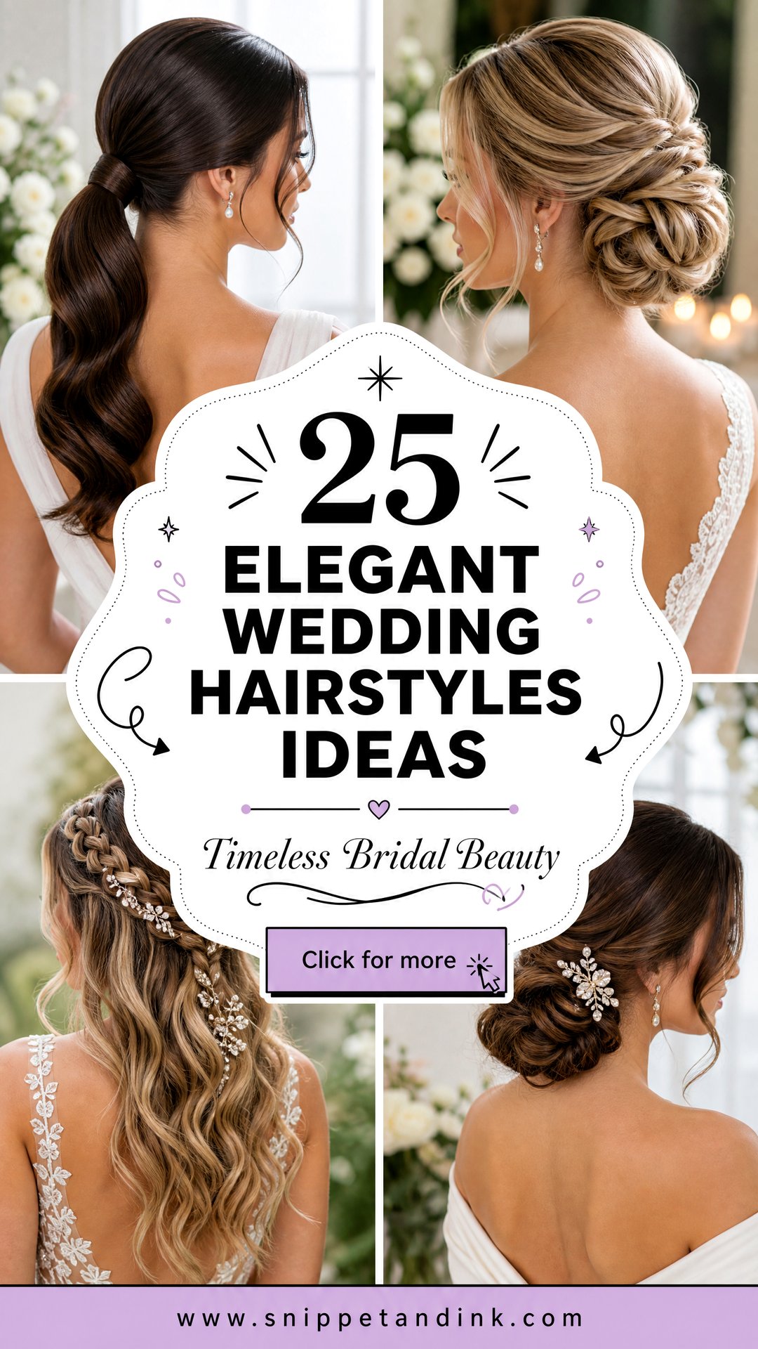 25 Elegant Wedding Hairstyles for a Timeless Bridal Look - 25 Elegant Wedding Hairstyles for a Timeless Bridal Look