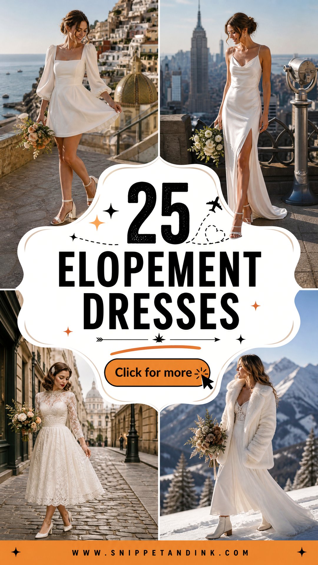 25 Elopement Dresses for an Intimate Effortless Wedding - 25 Elopement Dresses for an Intimate, Effortless Wedding