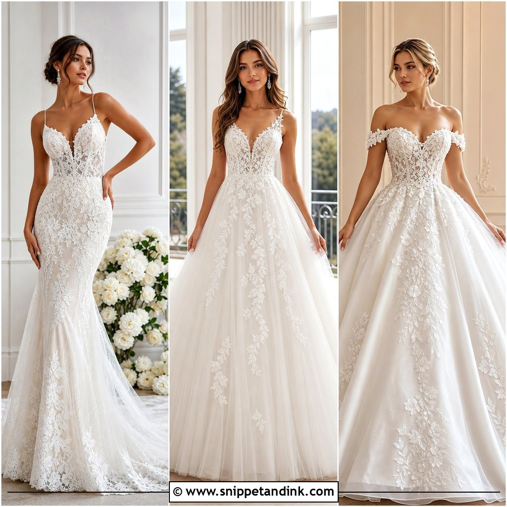 25 Embroidery Wedding Dress Ideas for a Detailed Bridal Look