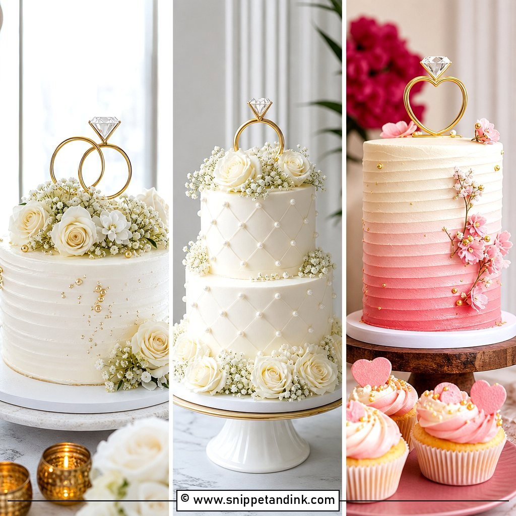 25 Engaged Cake Ideas for Romantic Celebration Inspiration