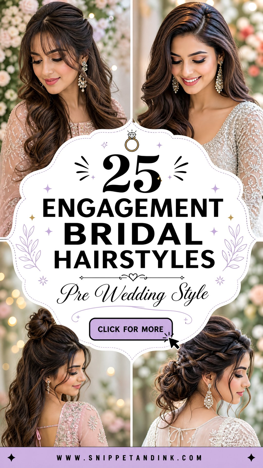 25 Engagement Bridal Hairstyles for Stunning Pre-Wedding Style - 25 Engagement Bridal Hairstyles for Stunning Pre-Wedding Style