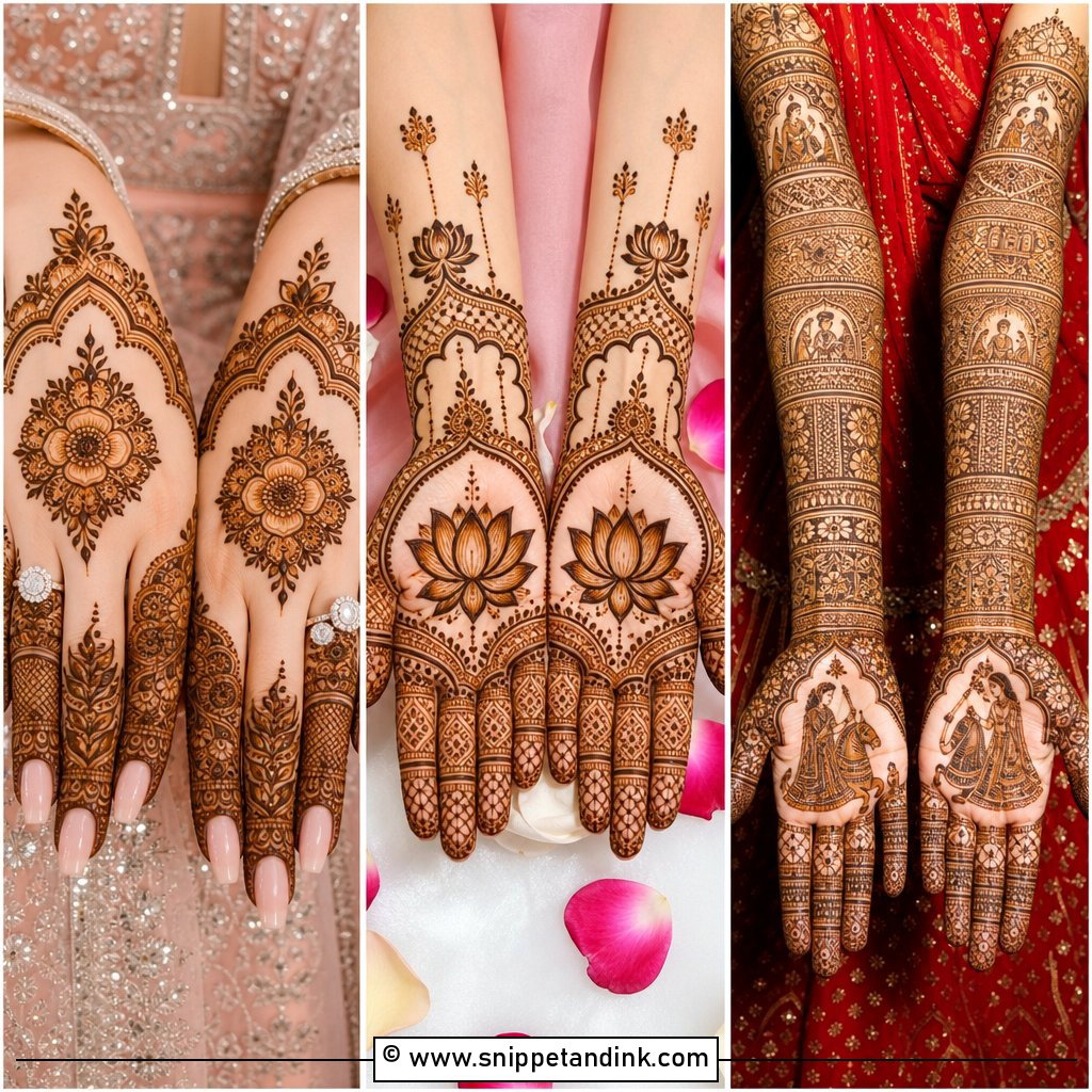 25 Engagement Bridal Mehndi Designs for Modern Brides Now