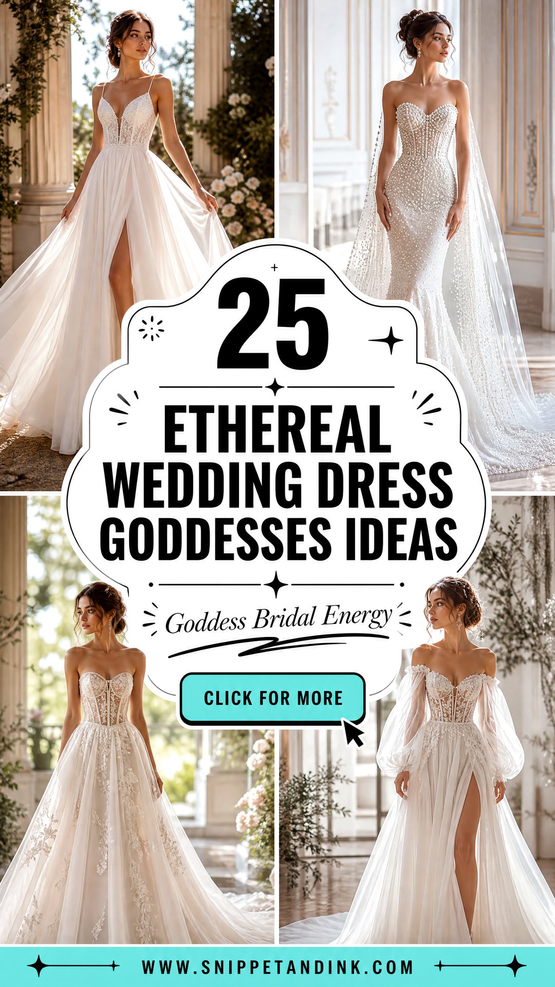 25 Ethereal Wedding Dress Goddesses Ideas for Brides - 25 Ethereal Wedding Dress Goddesses Ideas for Brides