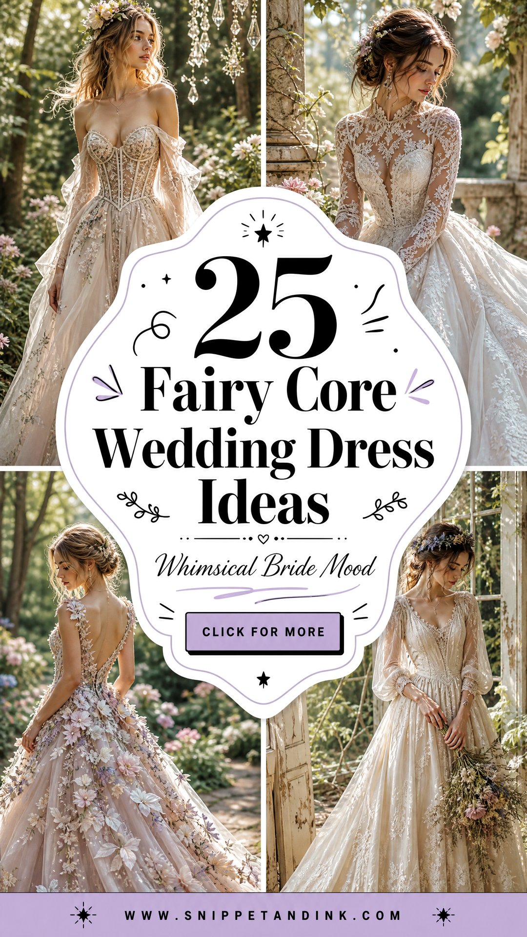 25 Fairy Core Wedding Dress Ideas for Whimsical Brides - 25 Fairy Core Wedding Dress Ideas for Whimsical Brides