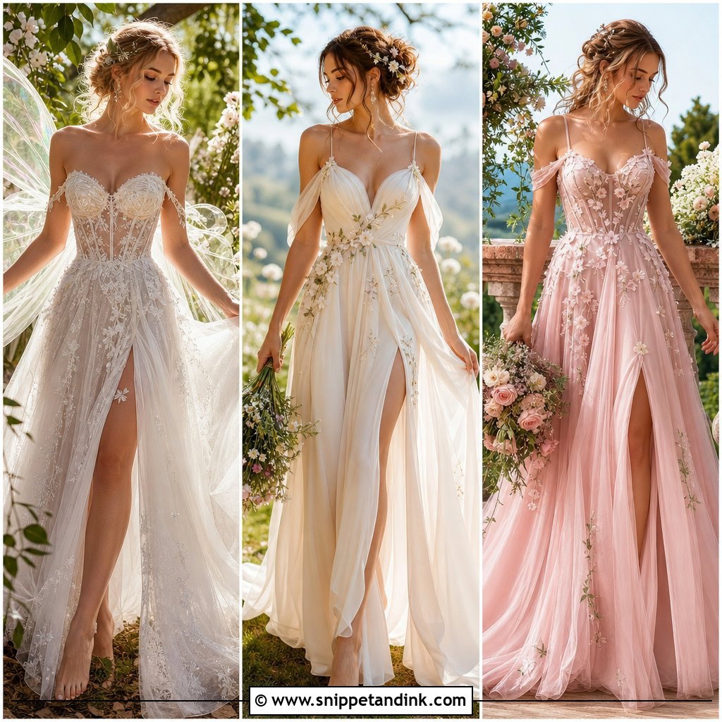 25 Fairy Core Wedding Dress Ideas