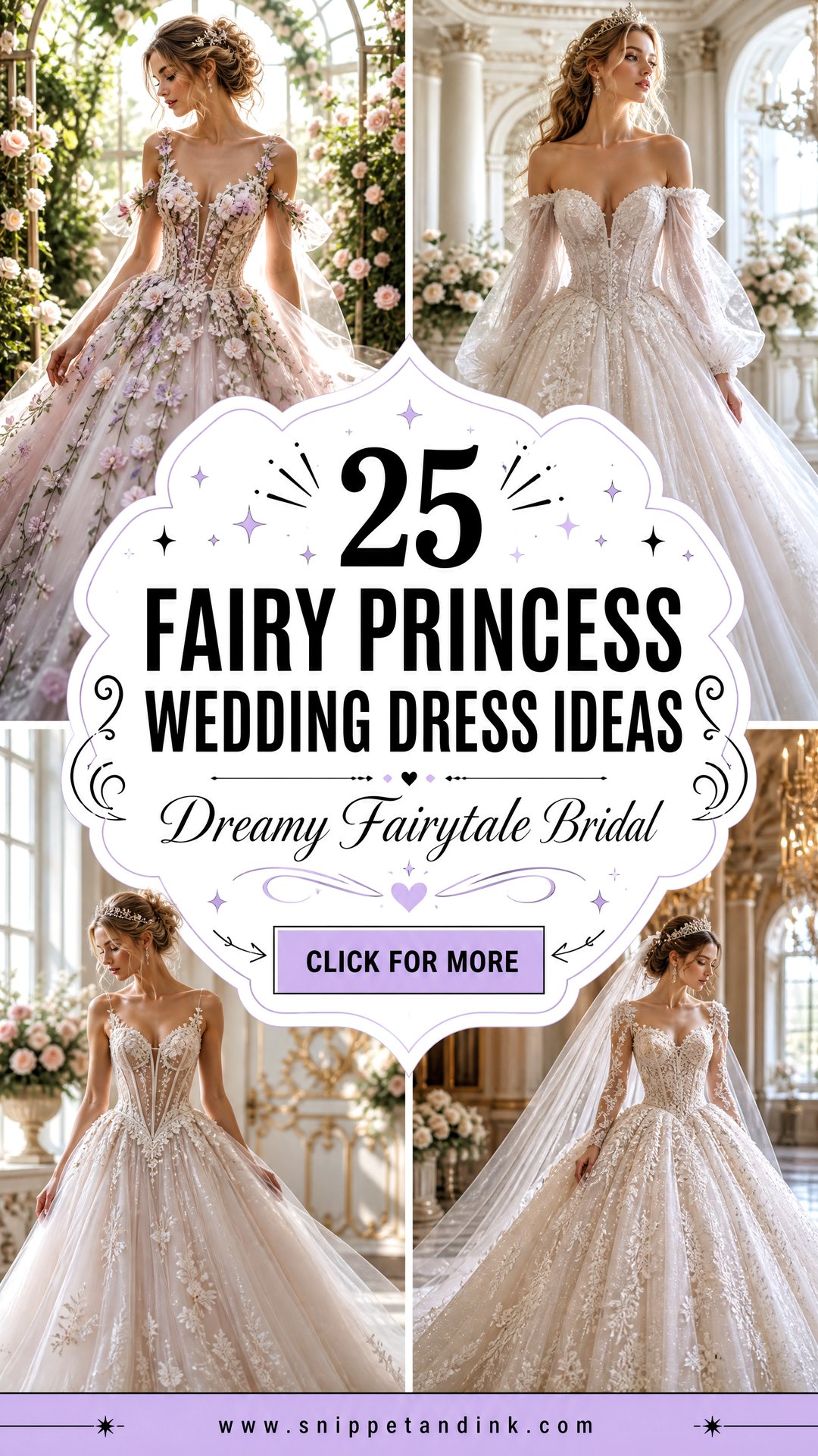 25 Fairy Princess Wedding Dress Ideas for Dreamy Brides - 25 Fairy Princess Wedding Dress Ideas for Dreamy Brides