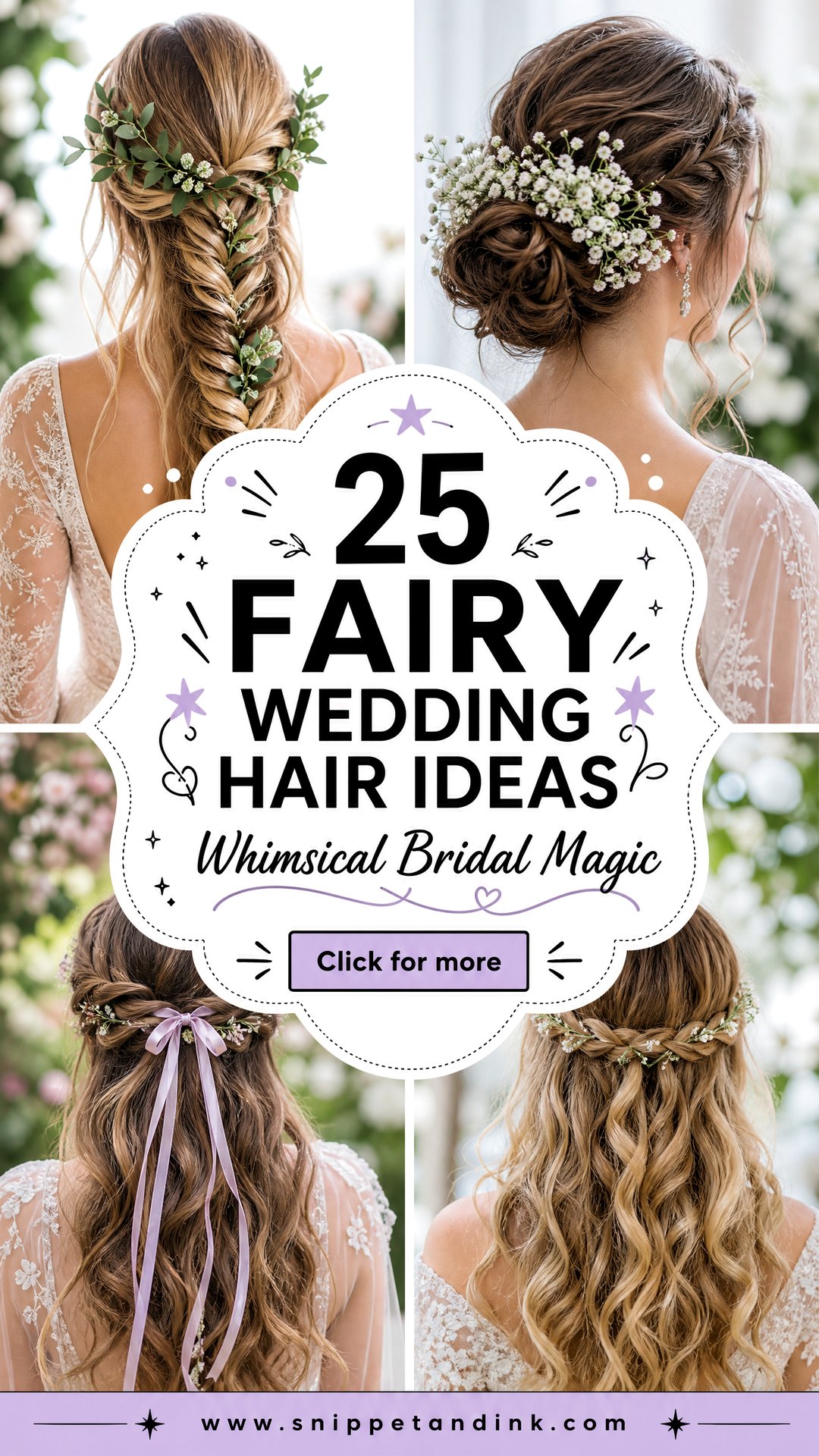 25 Fairy Wedding Hair Ideas for Whimsical Bridal Magic Looks - 25 Fairy Wedding Hair Ideas for Whimsical Bridal Magic Looks