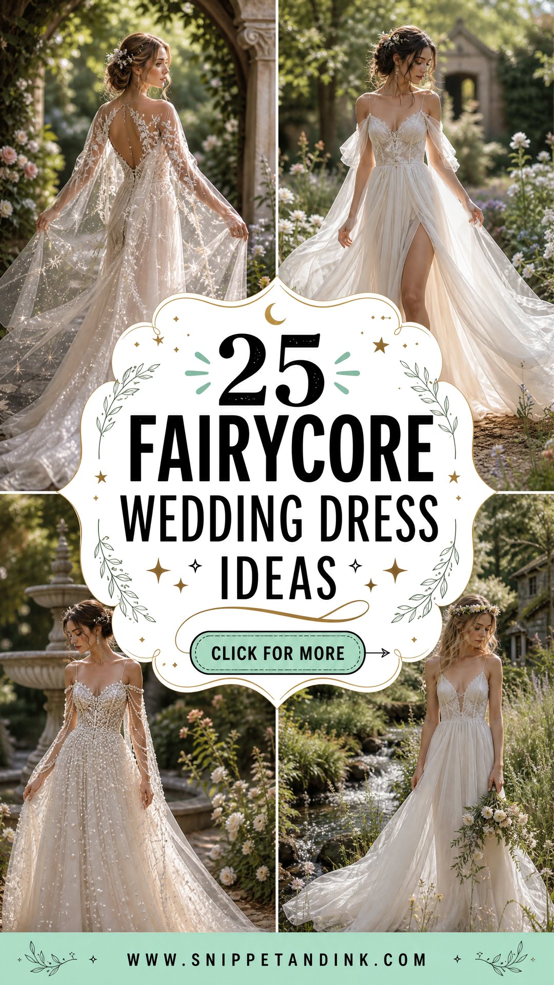 25 Fairycore Wedding Dress Ideas for an Enchanted Bridal Look - 25 Fairycore Wedding Dress Ideas for an Enchanted Bridal Look