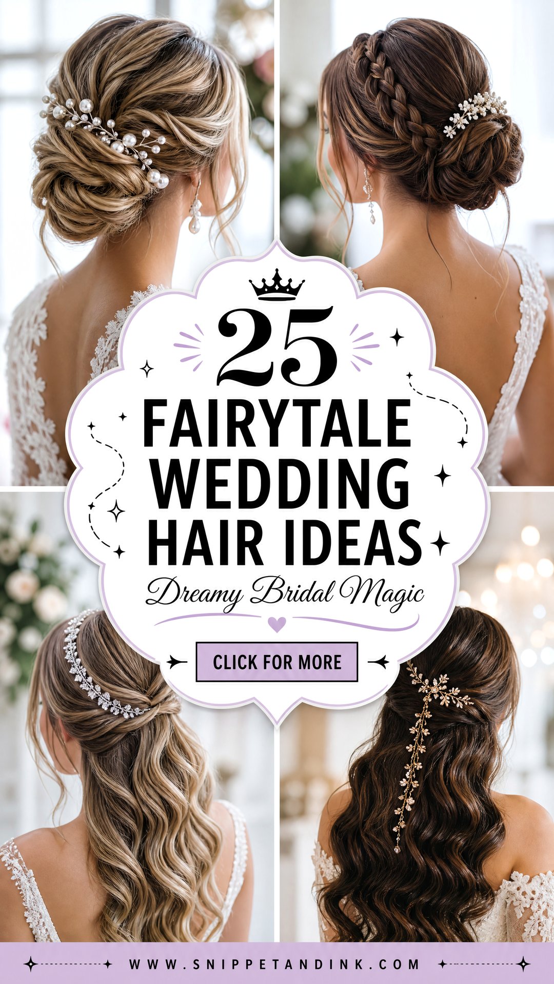 25 Fairytale Wedding Hair Ideas for a Dreamy Bridal Look - 25 Fairytale Wedding Hair Ideas for a Dreamy Bridal Look