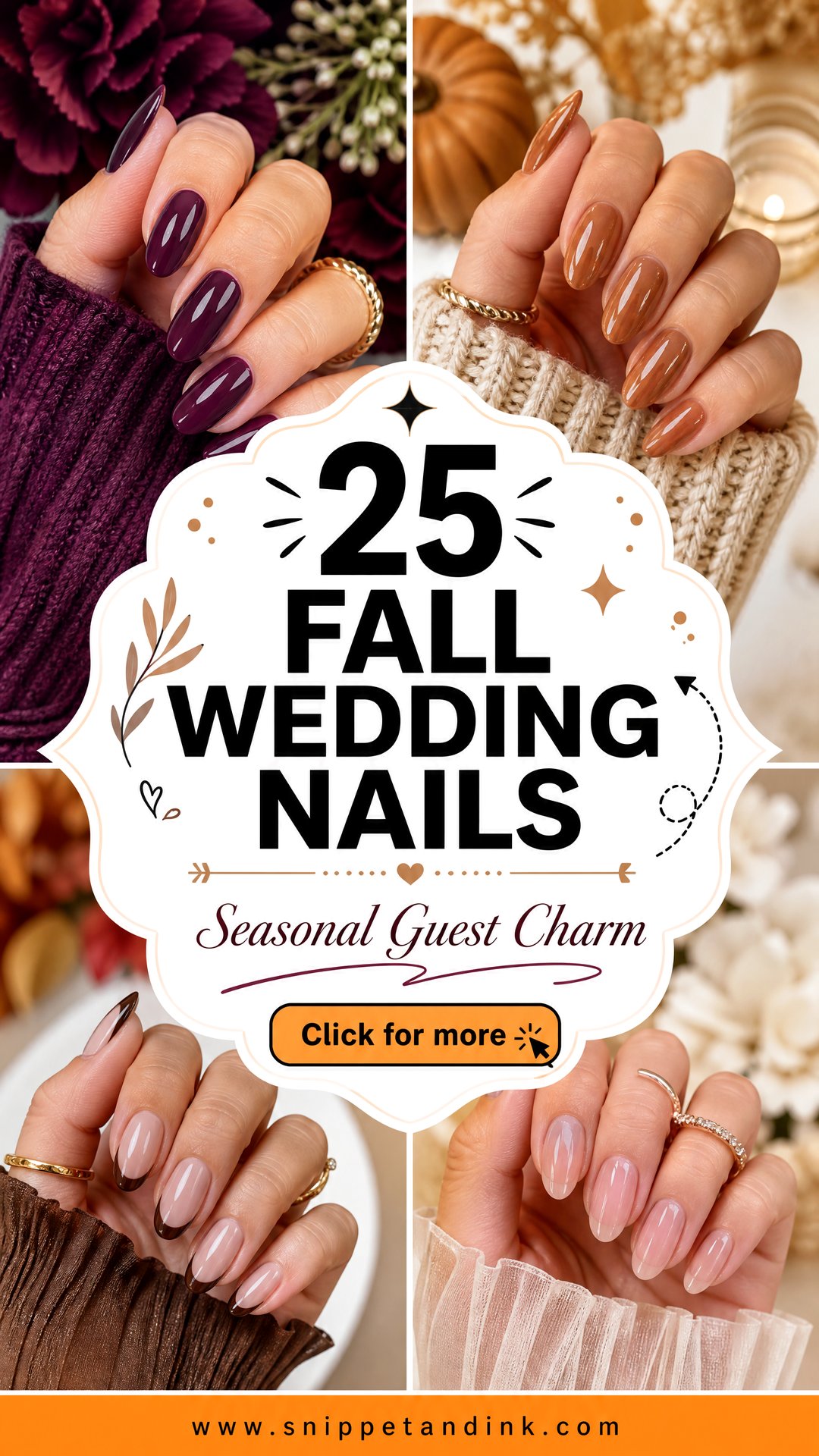 25 Fall Wedding Nails for Guest Looks With Seasonal Charm - 25 Fall Wedding Nails for Guest Looks With Seasonal Charm