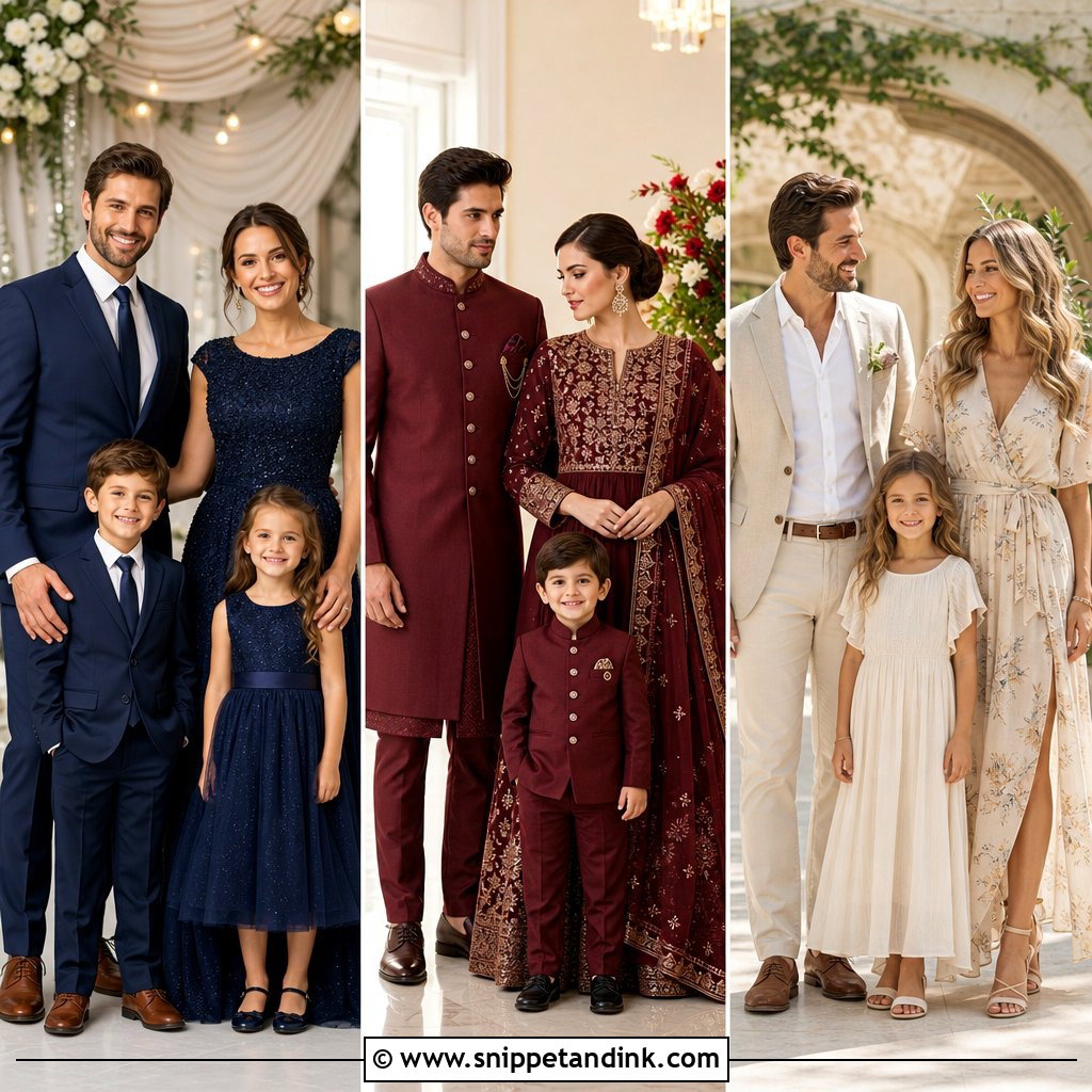 25 Family Outfits for Wedding for a Polished Wedding Look