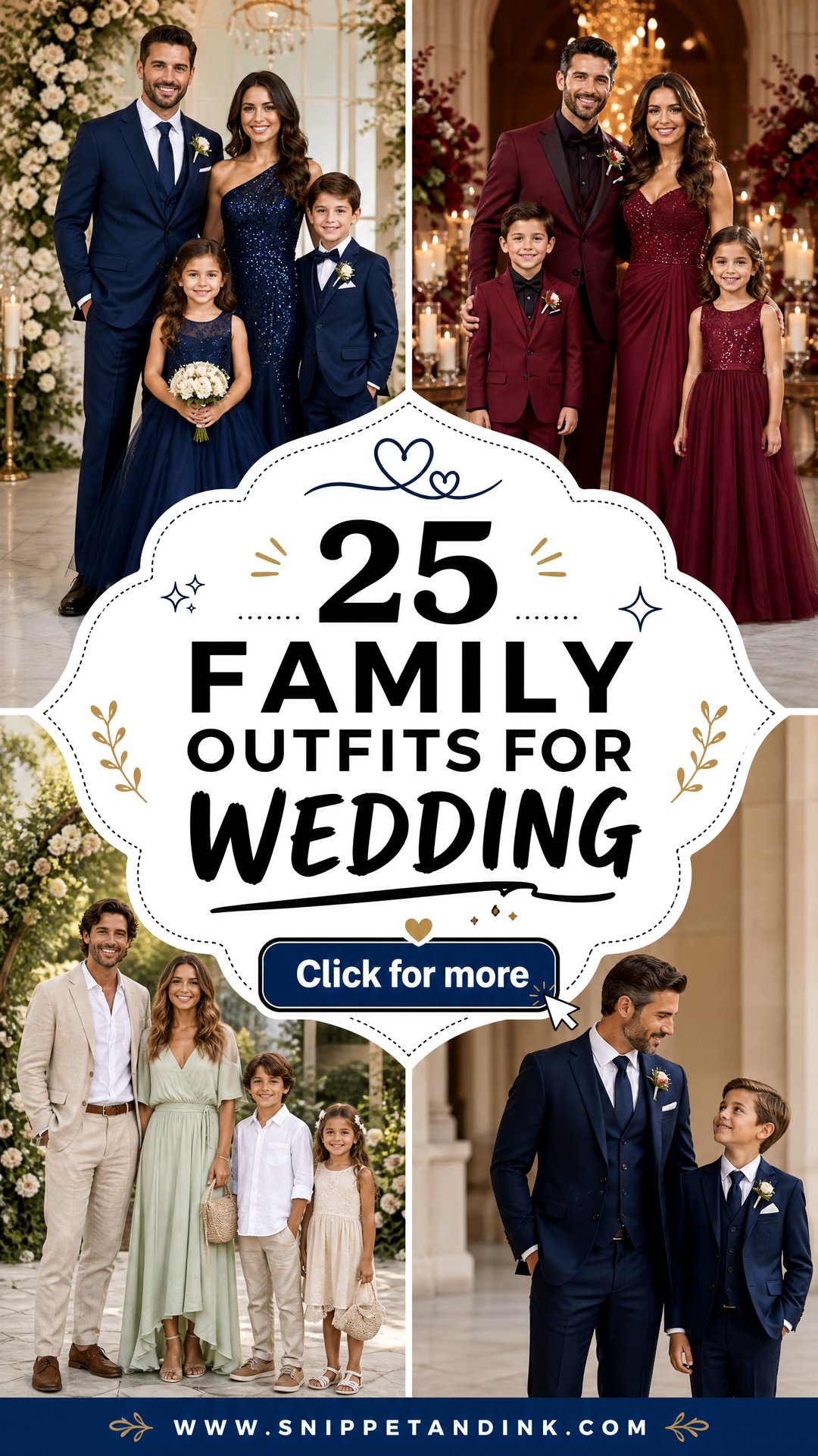 25 Family Outfits for Wedding for a Polished Wedding Look - 25 Family Outfits for Wedding for a Polished Wedding Look