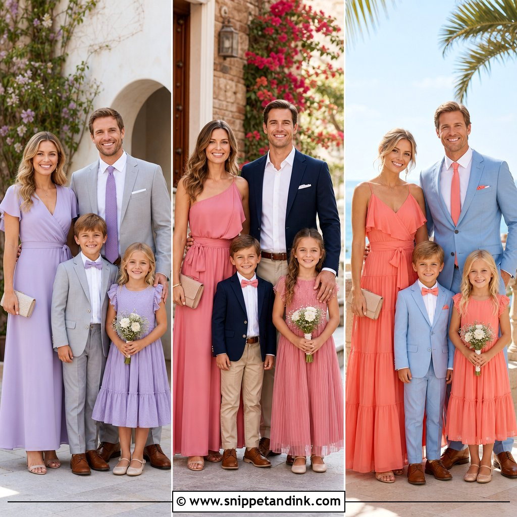 25 Family Wedding Outfits for a Polished, Photo-Ready Look