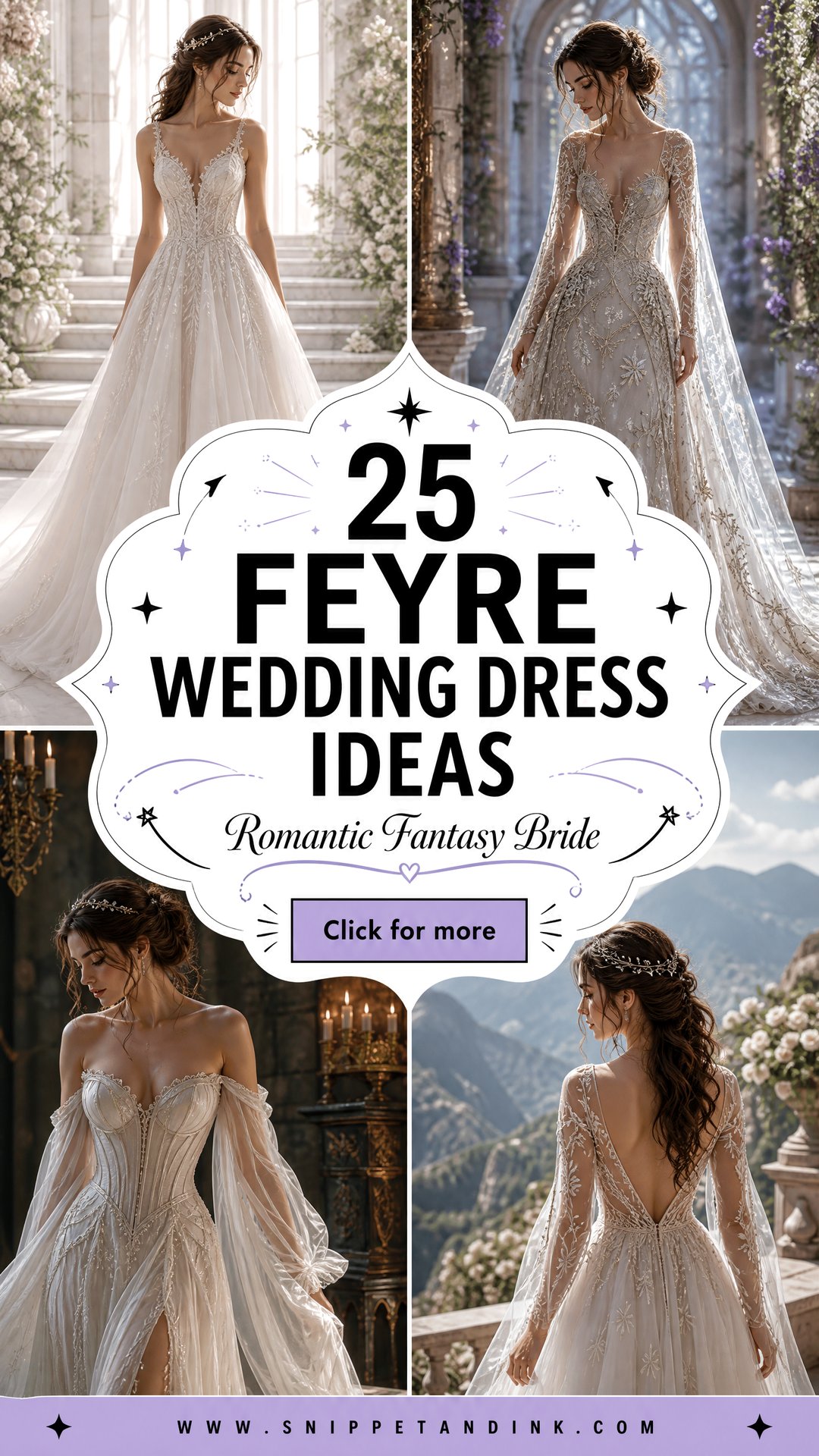 25 Feyre Wedding Dress Ideas for Romantic Fantasy Brides - 25 Feyre Wedding Dress Ideas for Romantic Fantasy Brides