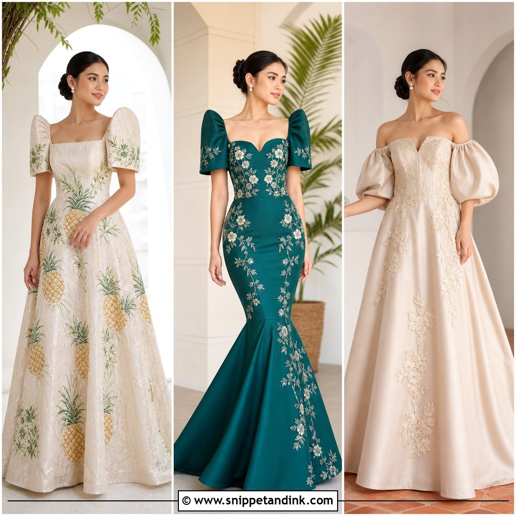 25 Filipiniana Gown Ideas