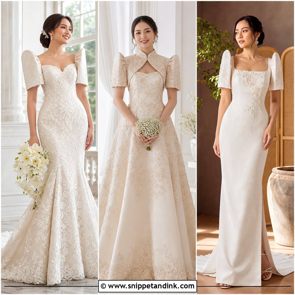25 Filipiniana Wedding Gown Ideas for a Timeless Bridal Look