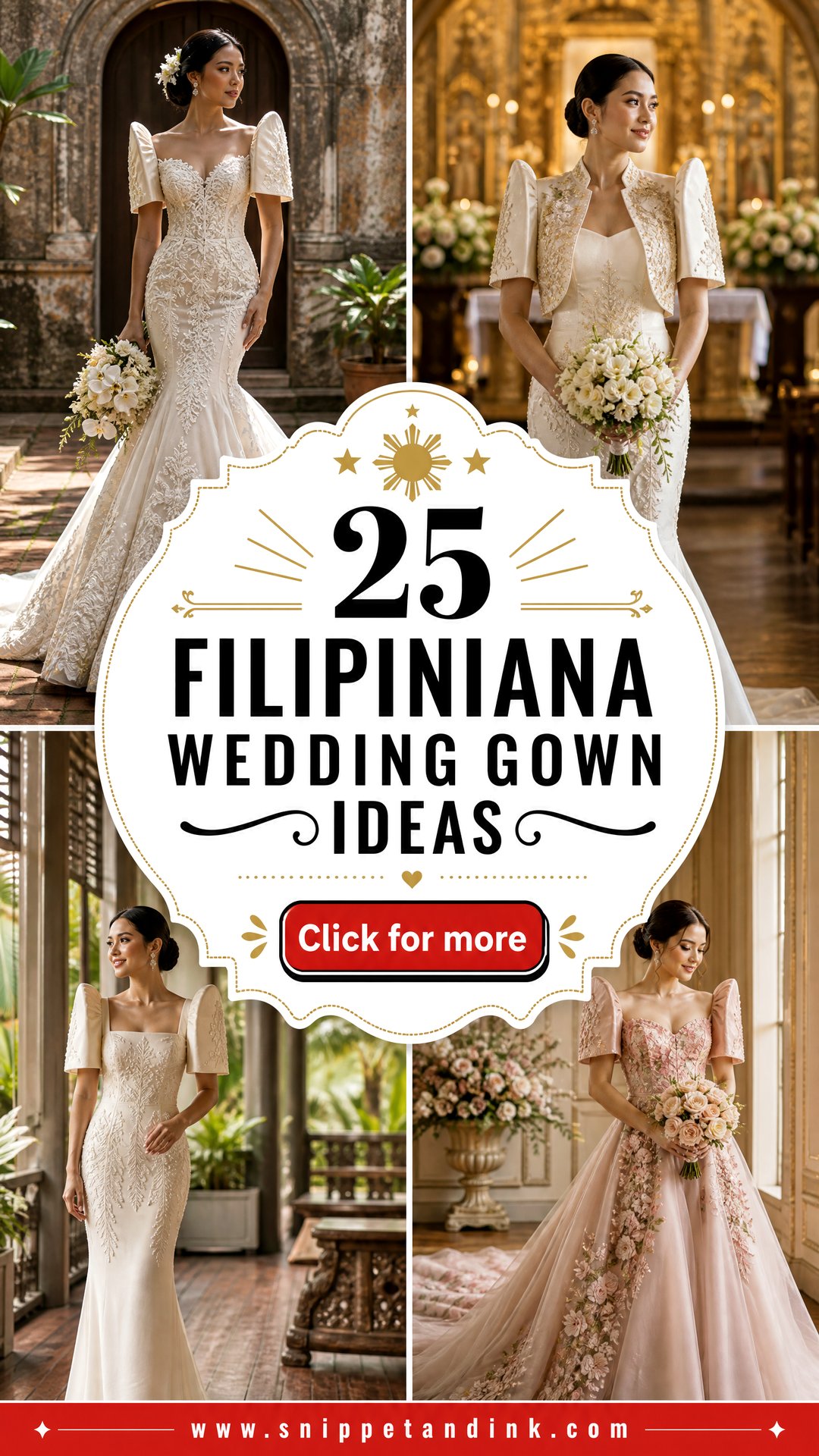 25 Filipiniana Wedding Gown Ideas for a Timeless Bridal Look - 25 Filipiniana Wedding Gown Ideas for a Timeless Bridal Look