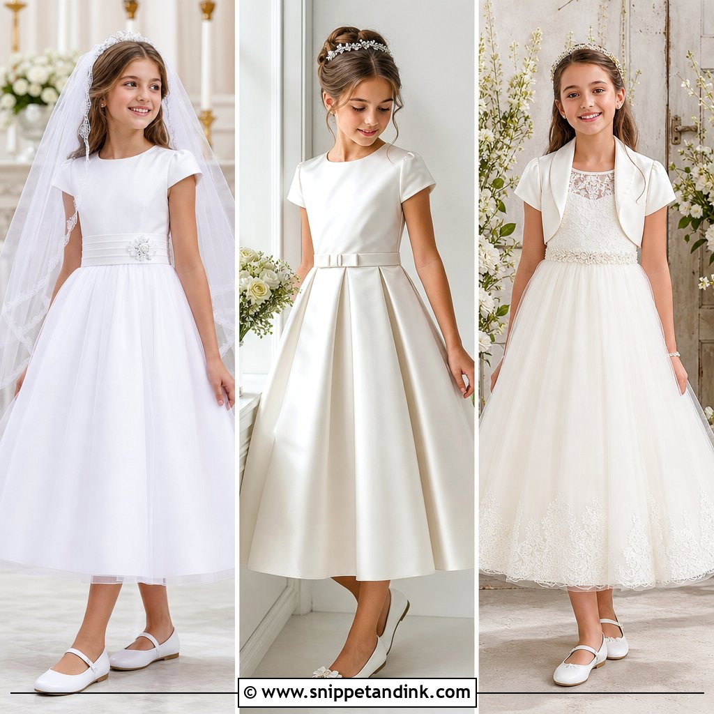 25 First Communion Dresses Catholic Simple for a Graceful Look