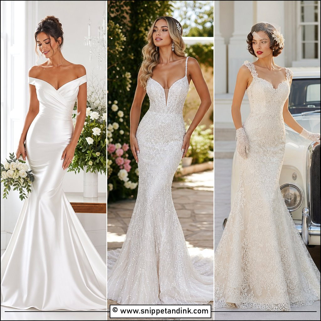 25 Fishtail Wedding Dress Ideas for Elegant Curves