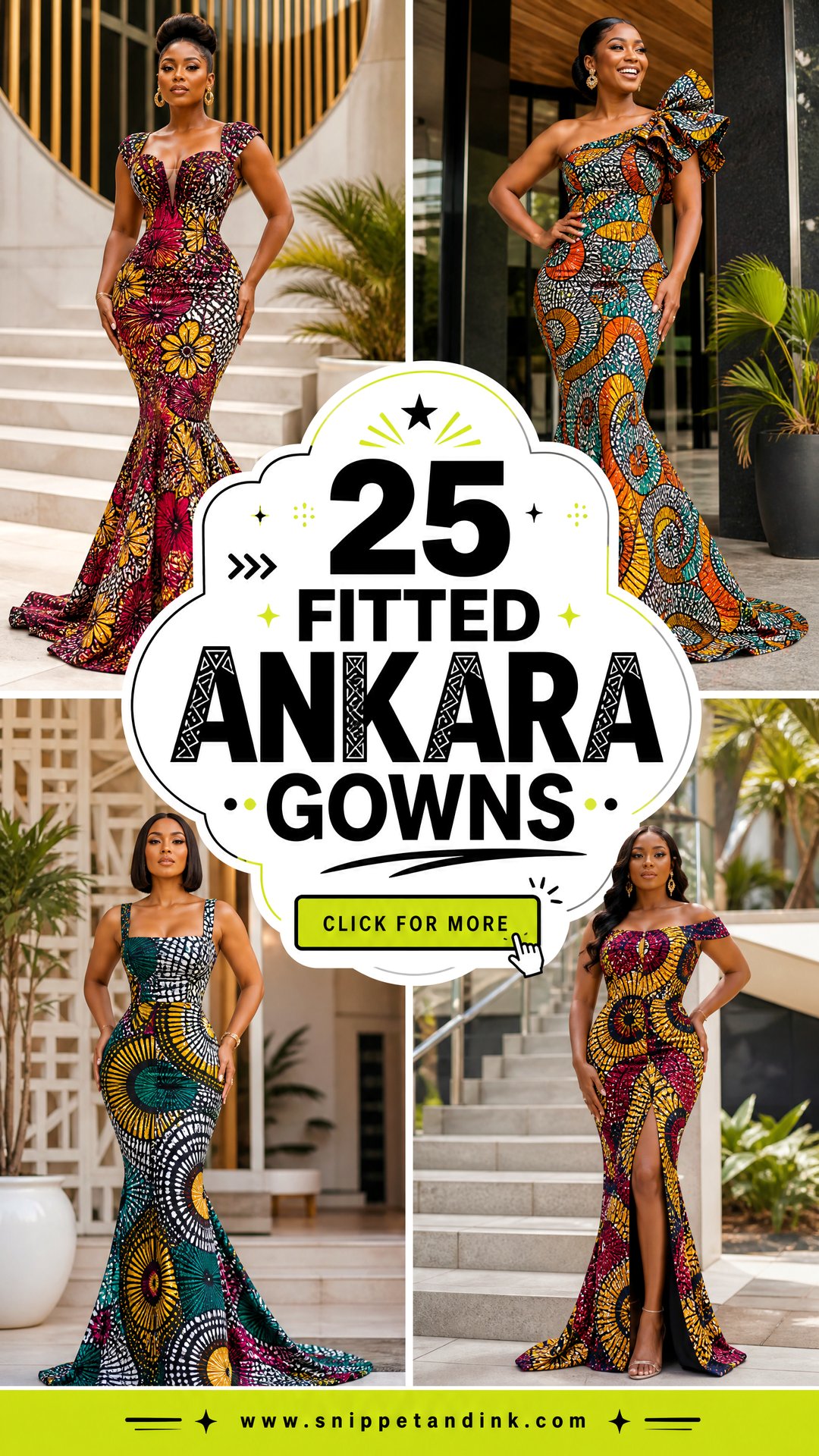 25 Fitted Ankara Gowns for a Sleek Statement-Making Look - 25 Fitted Ankara Gowns for a Sleek, Statement-Making Look