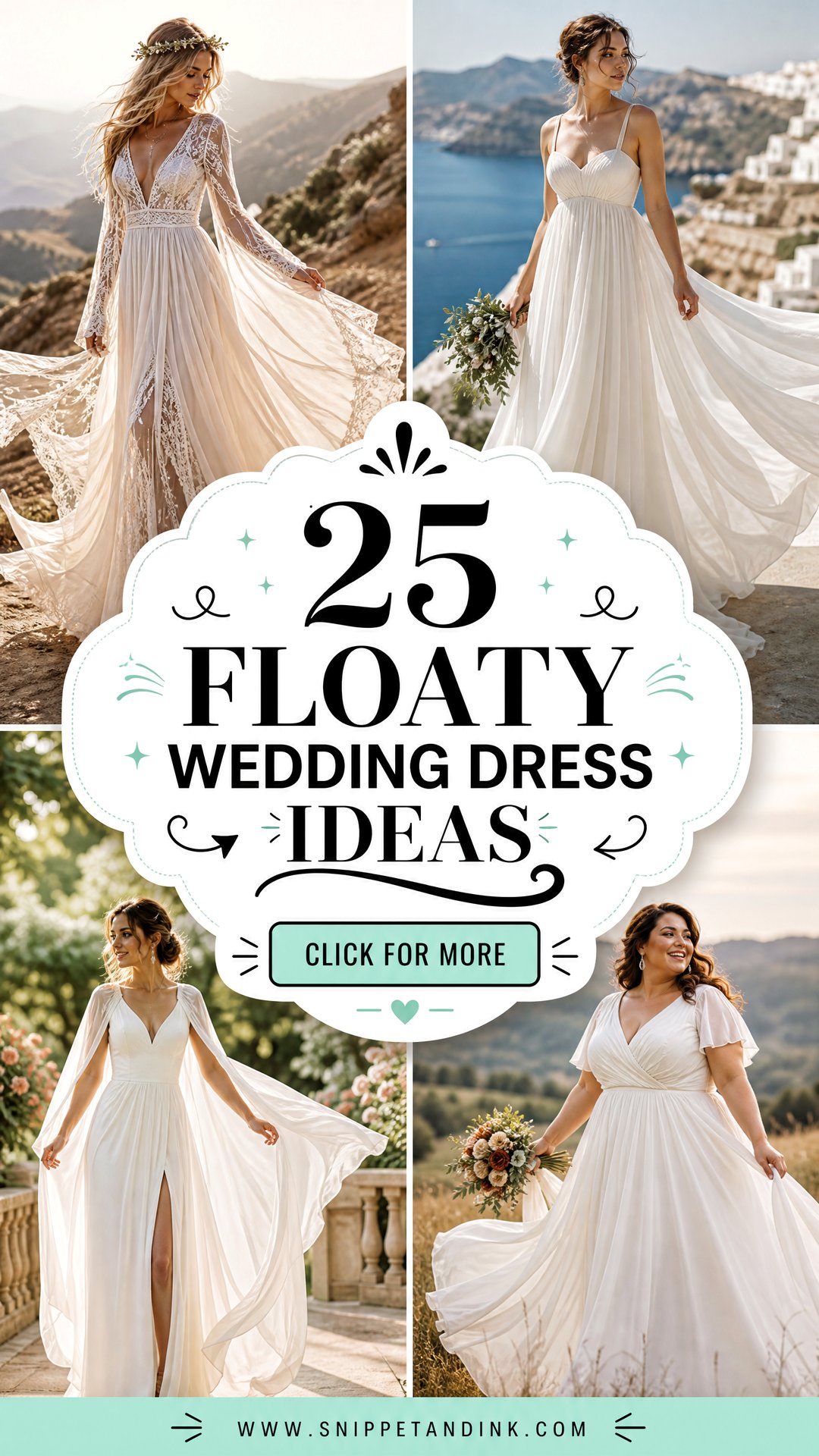 25 Floaty Wedding Dress Ideas for a Soft Romantic Bridal Look - 25 Floaty Wedding Dress Ideas for a Soft Romantic Bridal Look