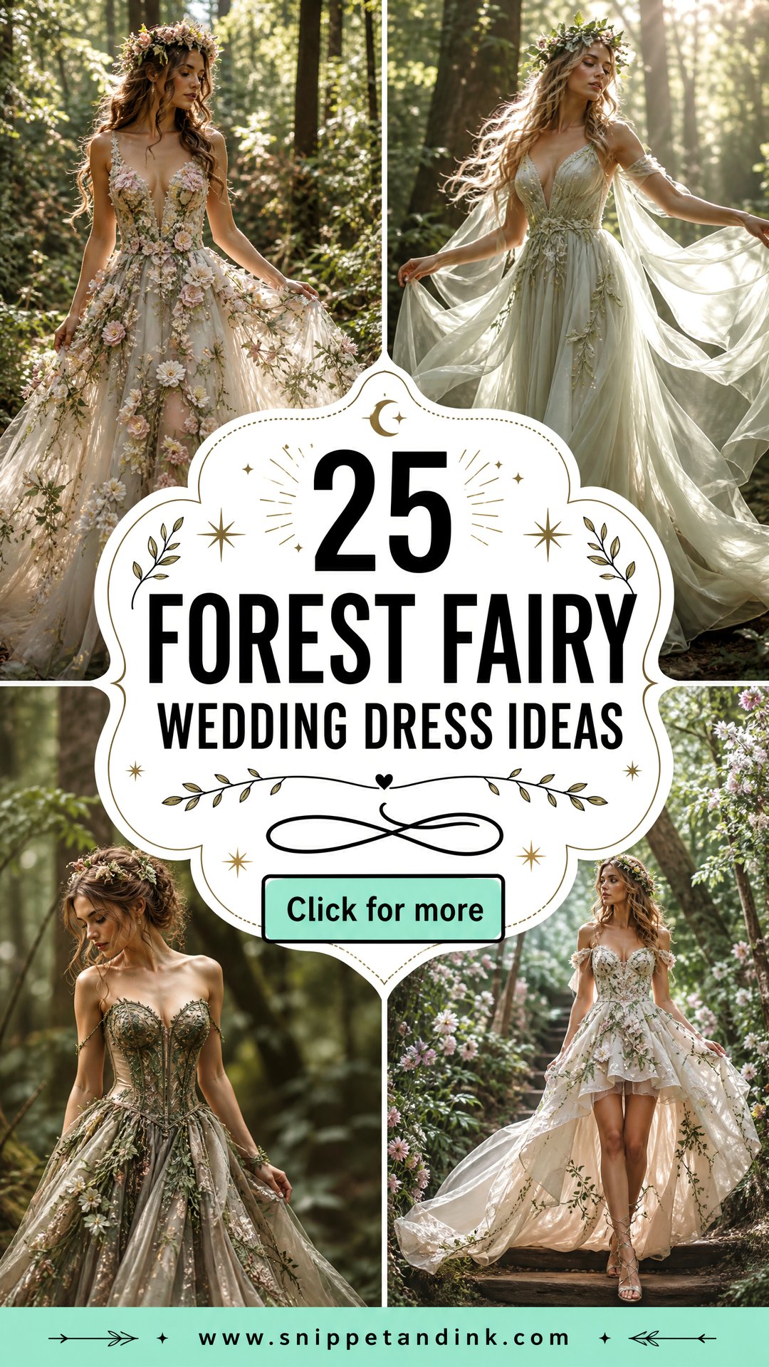 25 Forest Fairy Wedding Dress Ideas for an Enchanted Ceremony - 25 Forest Fairy Wedding Dress Ideas for an Enchanted Ceremony