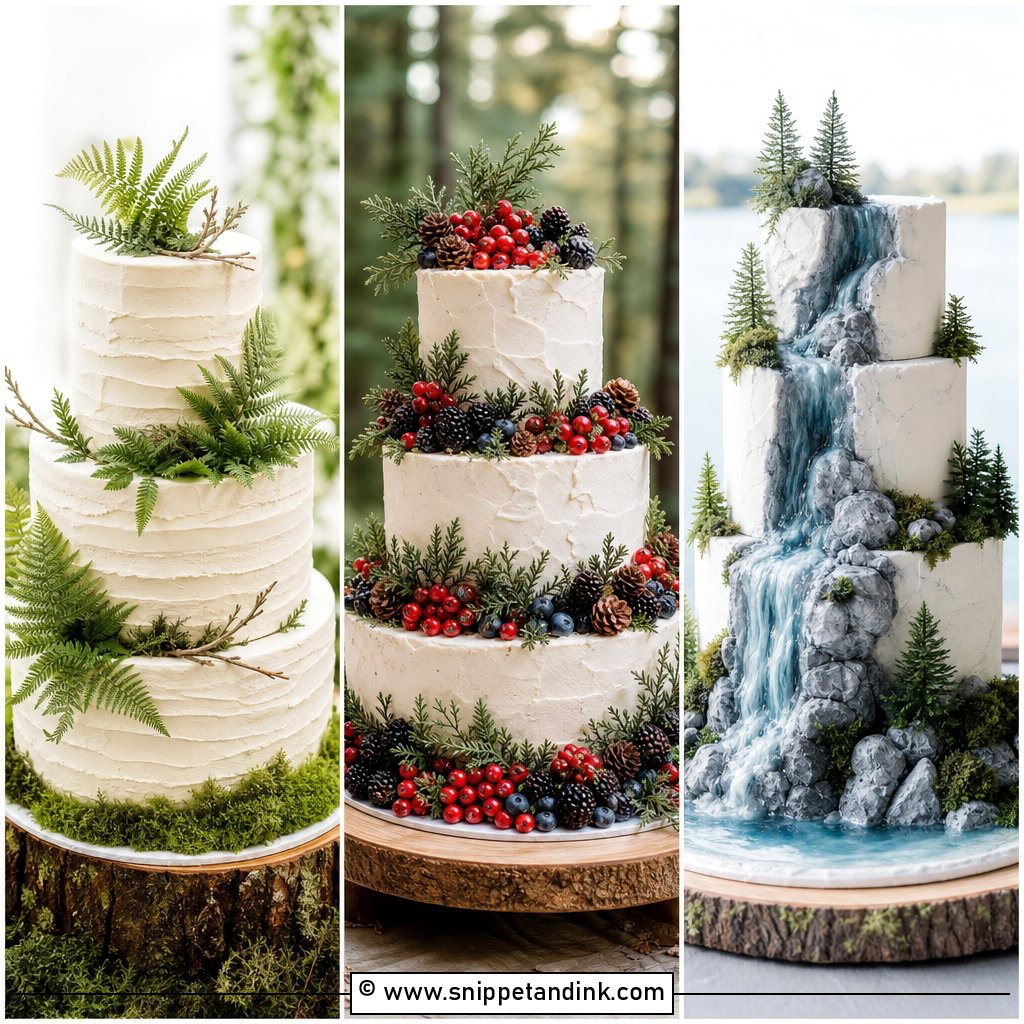 25 Forest Theme Cake Ideas for Wedding With Woodland Magic