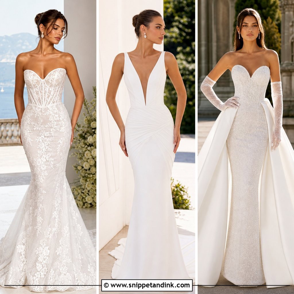 25 Form Fitting Wedding Dress Ideas