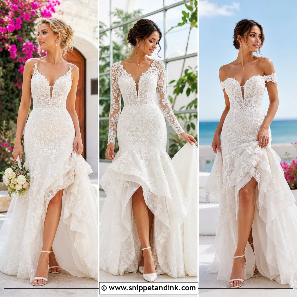 25 French Bustle Wedding Dress Ideas for an Elegant Reception