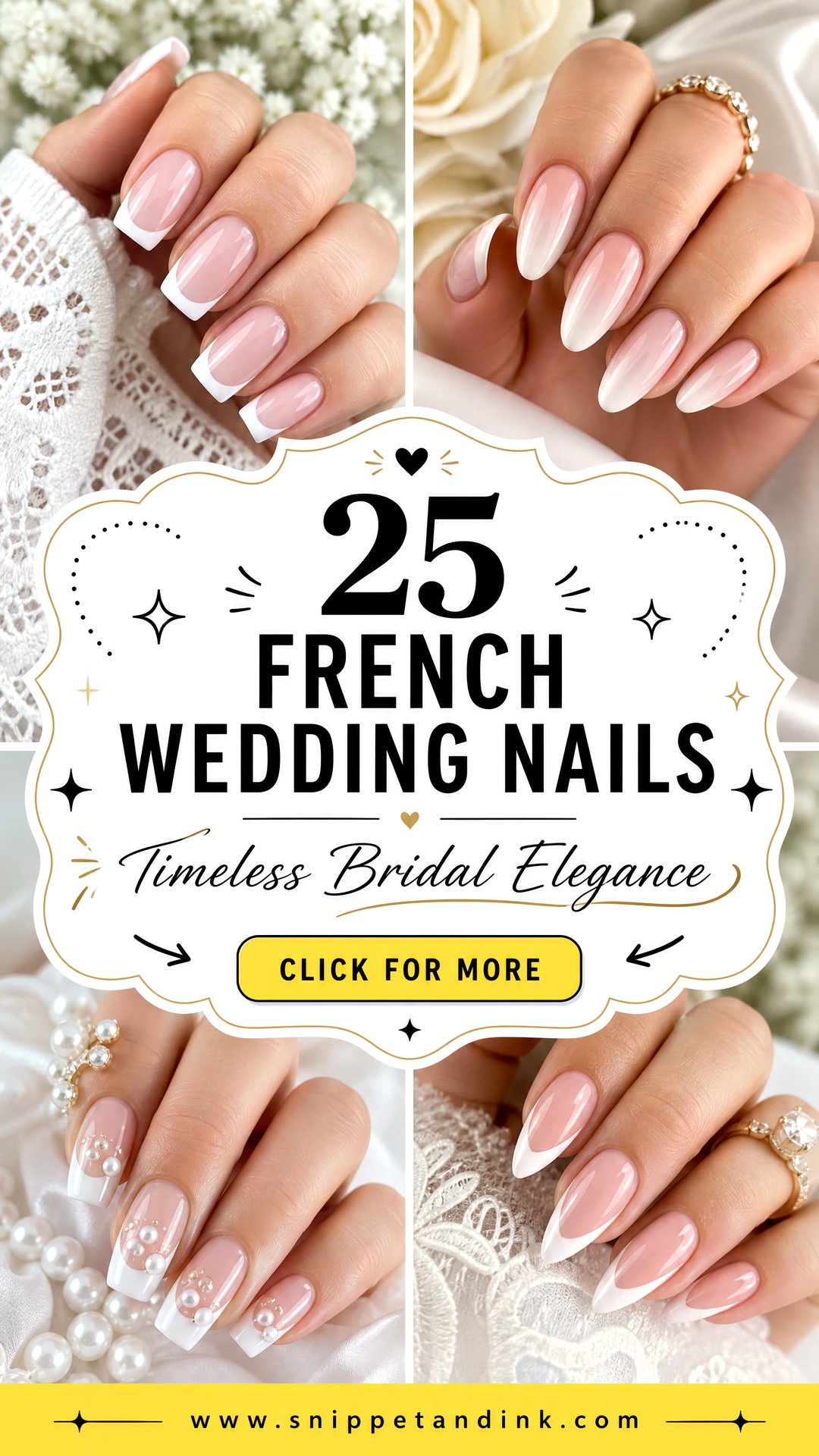 25 French Wedding Nails For Timeless Bridal Elegance - 25 French Wedding Nails For Timeless Bridal Elegance