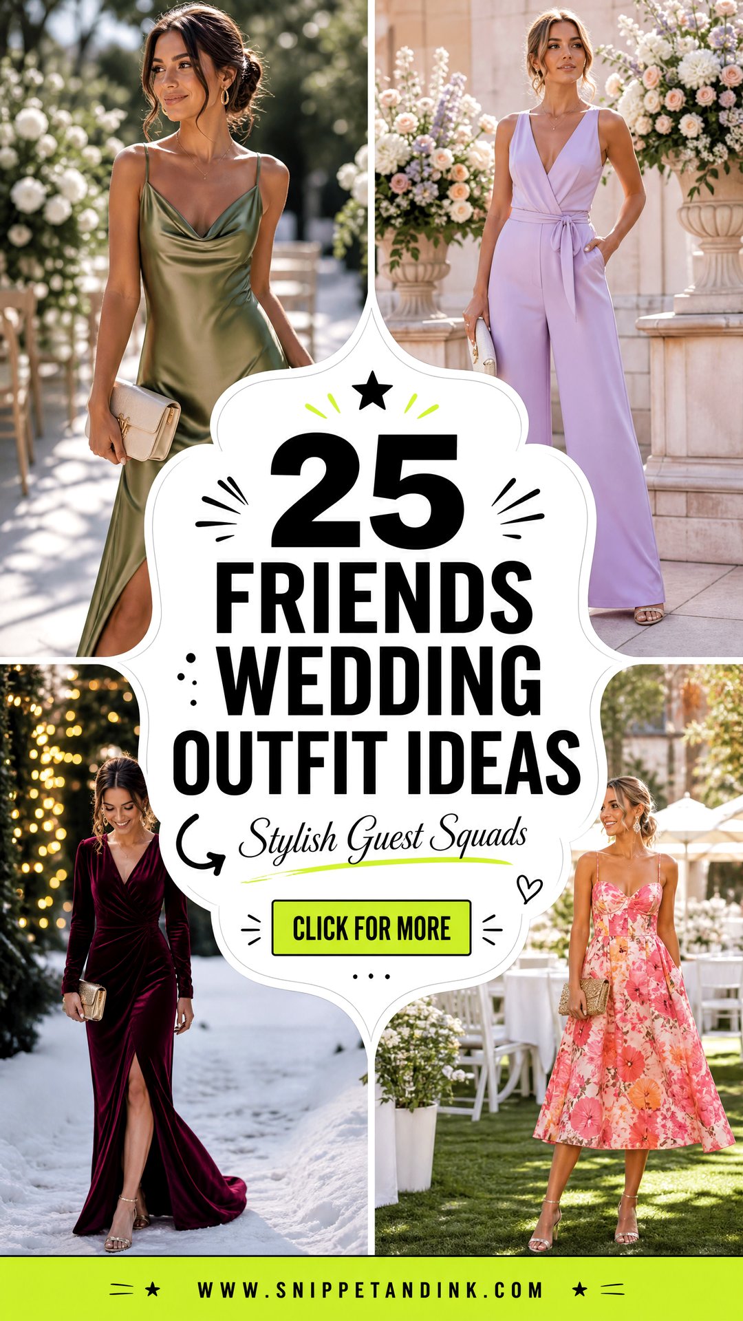 25 Friends Wedding Outfit Ideas for Stylish Guest Squads - 25 Friends Wedding Outfit Ideas for Stylish Guest Squads