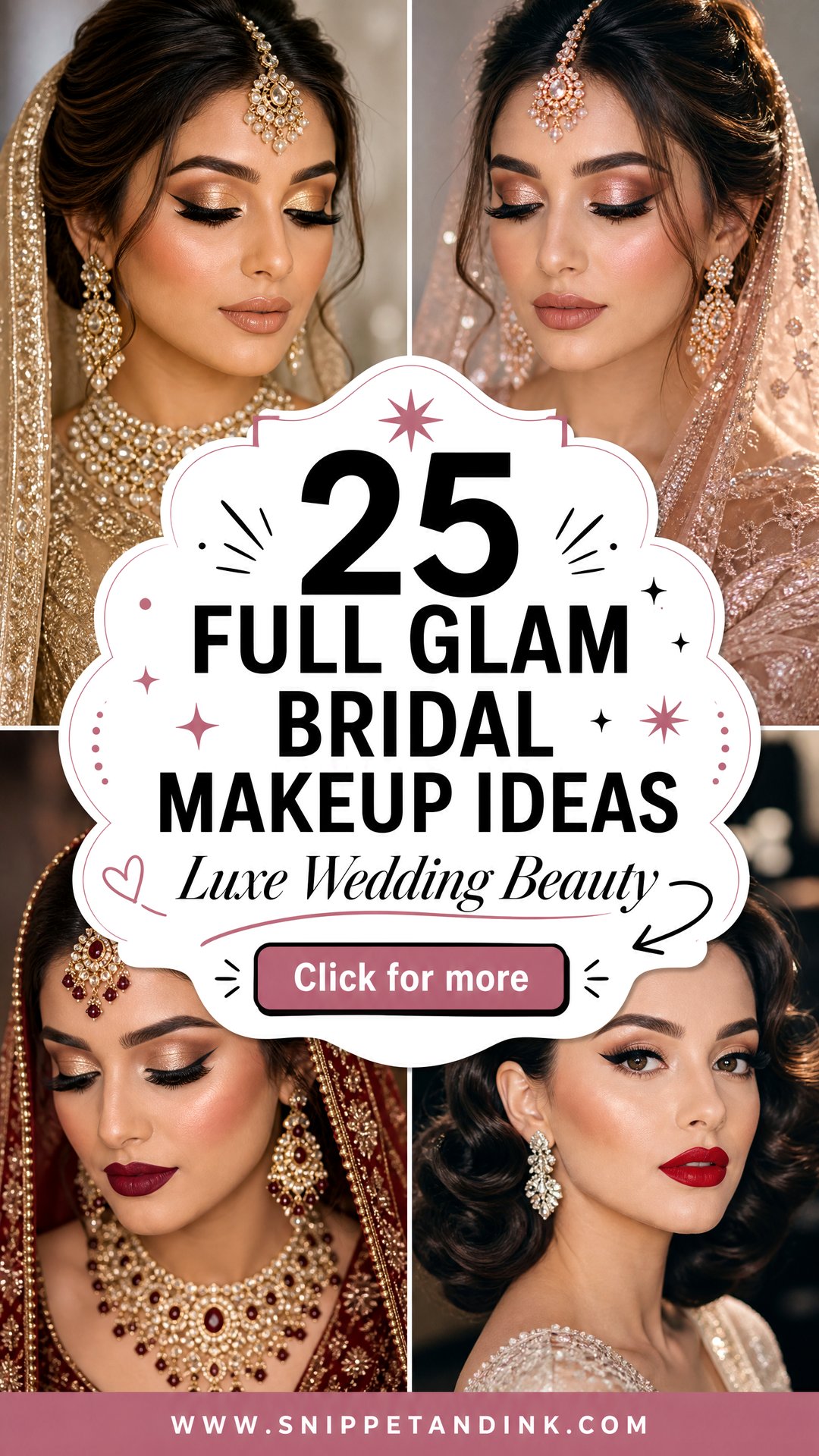 25 Full Glam Bridal Makeup Ideas For A Luxe Wedding Look - 25 Full Glam Bridal Makeup Ideas For A Luxe Wedding Look