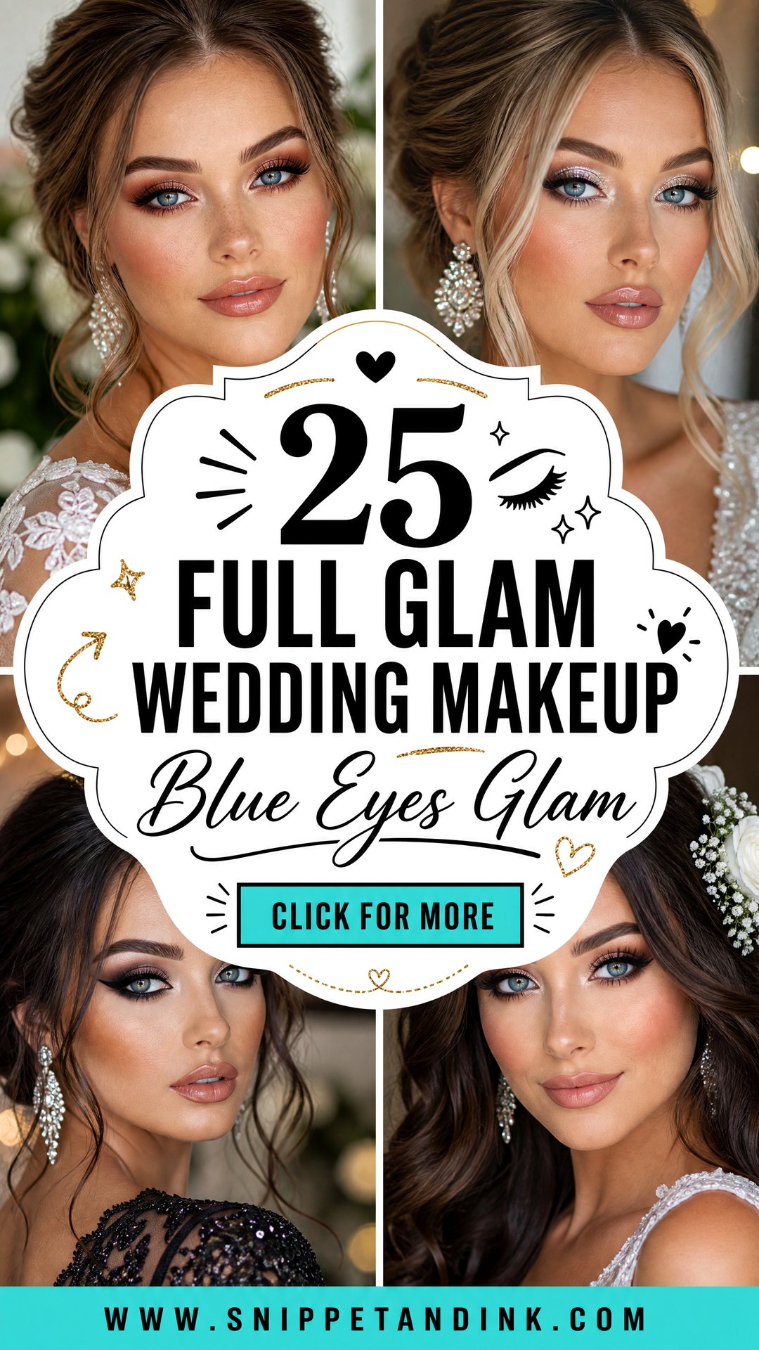 25 Full Glam Wedding Makeup for Blue Eyes Brides Need - 25 Full Glam Wedding Makeup for Blue Eyes Brides Need