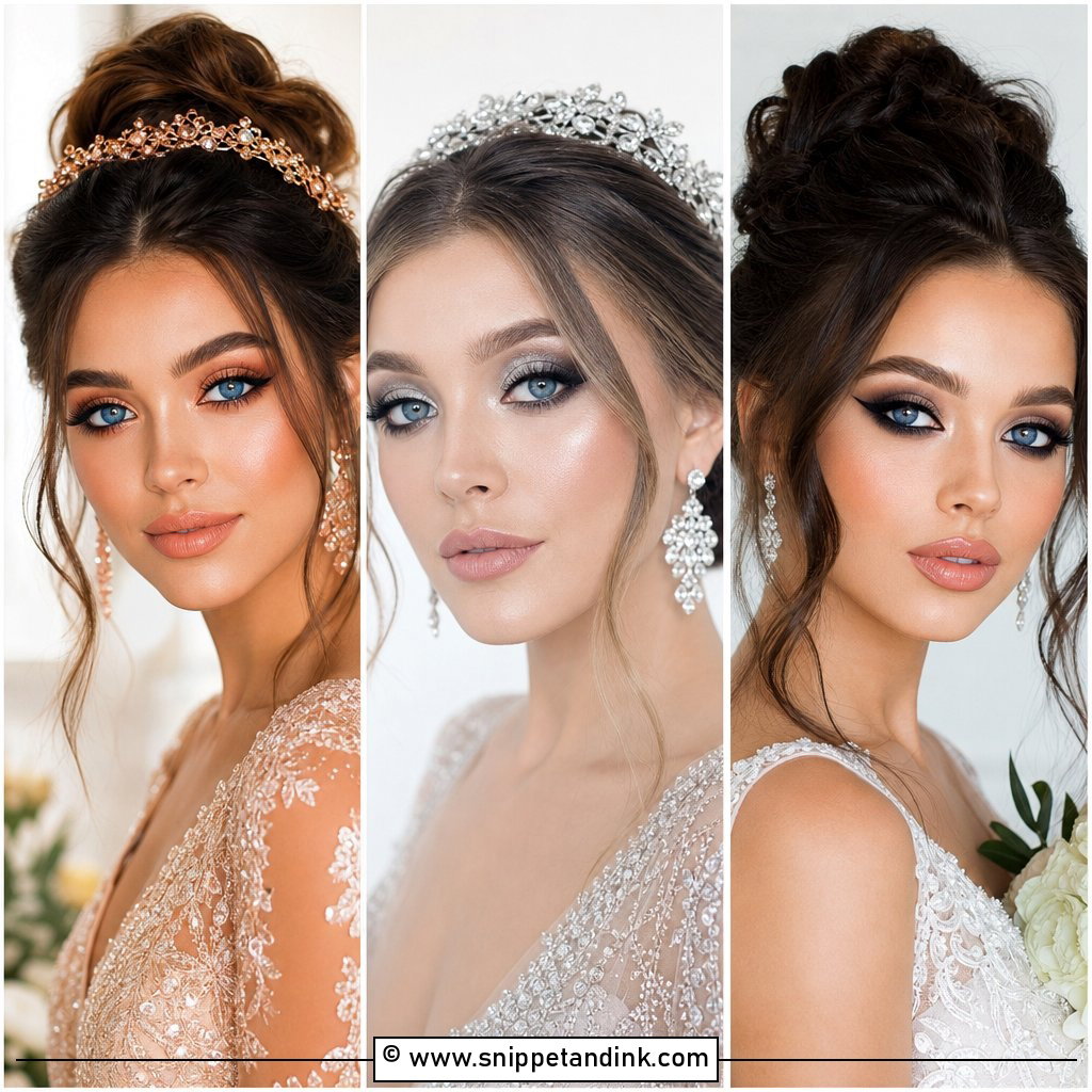 25 Full Glam Wedding Makeup for Blue Eyes Brides Need