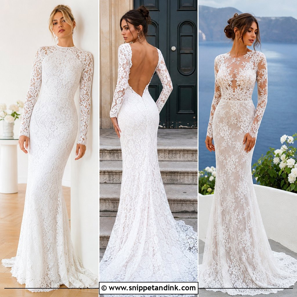 25 Full Lace Wedding Dresses for a Timeless Bridal Look
