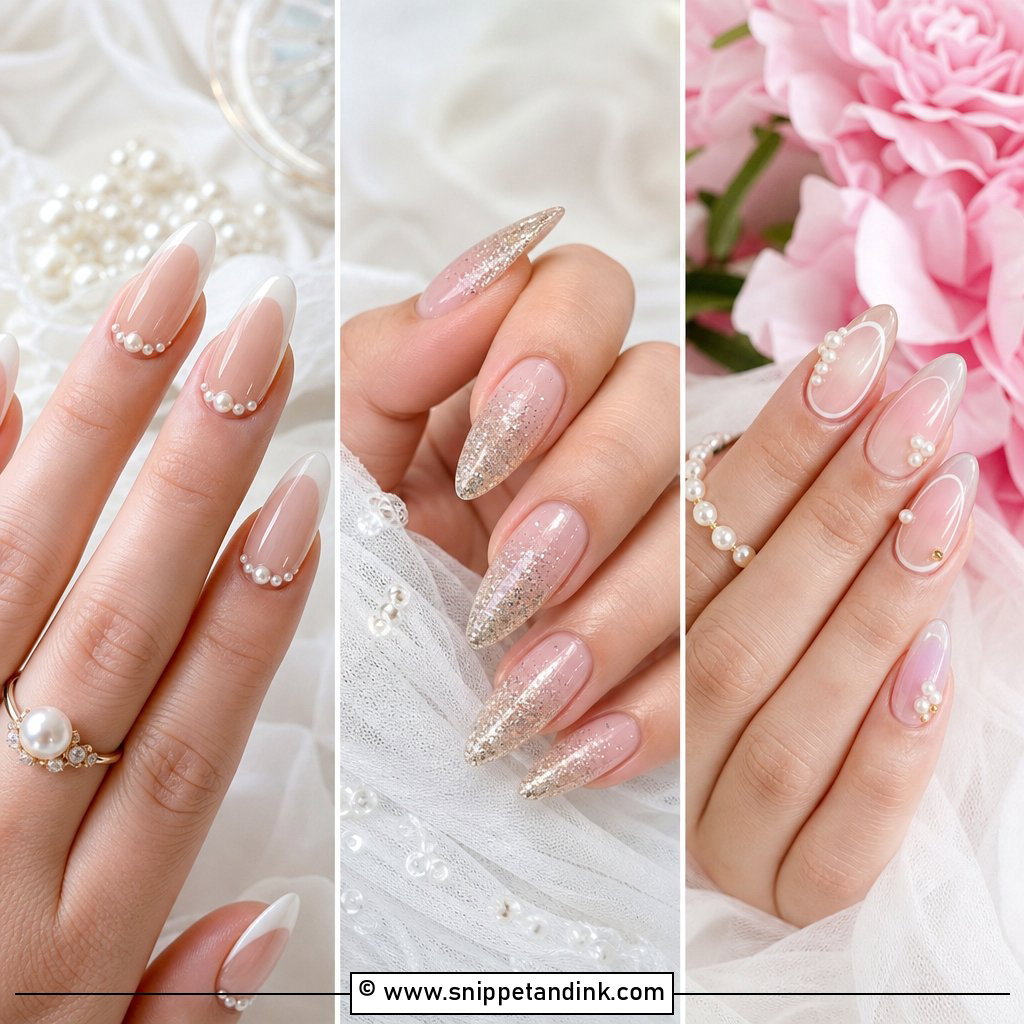 25 Fun Bridal Nails For A Playful Wedding Day Manicure