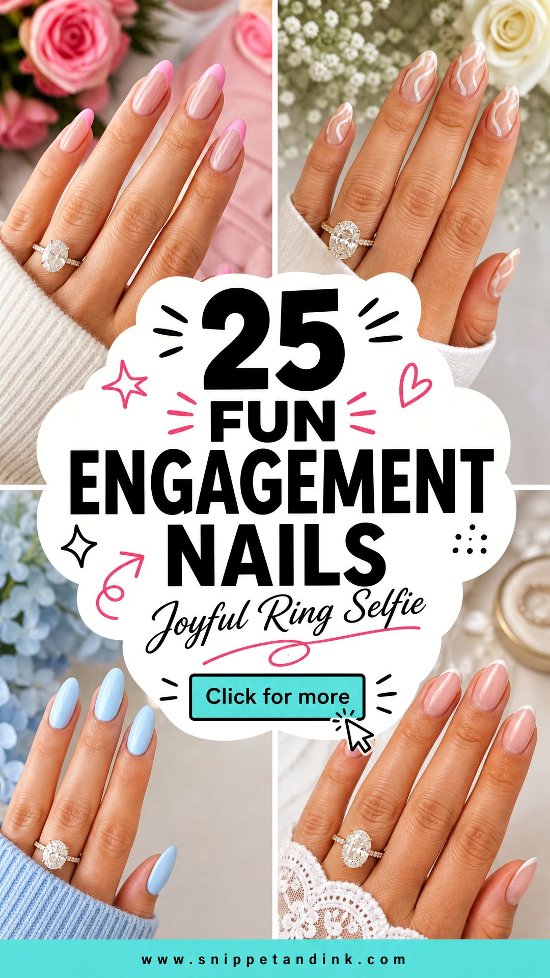 25 Fun Engagement Nails For A Joyful Ring Selfie Moment - 25 Fun Engagement Nails For A Joyful Ring Selfie Moment