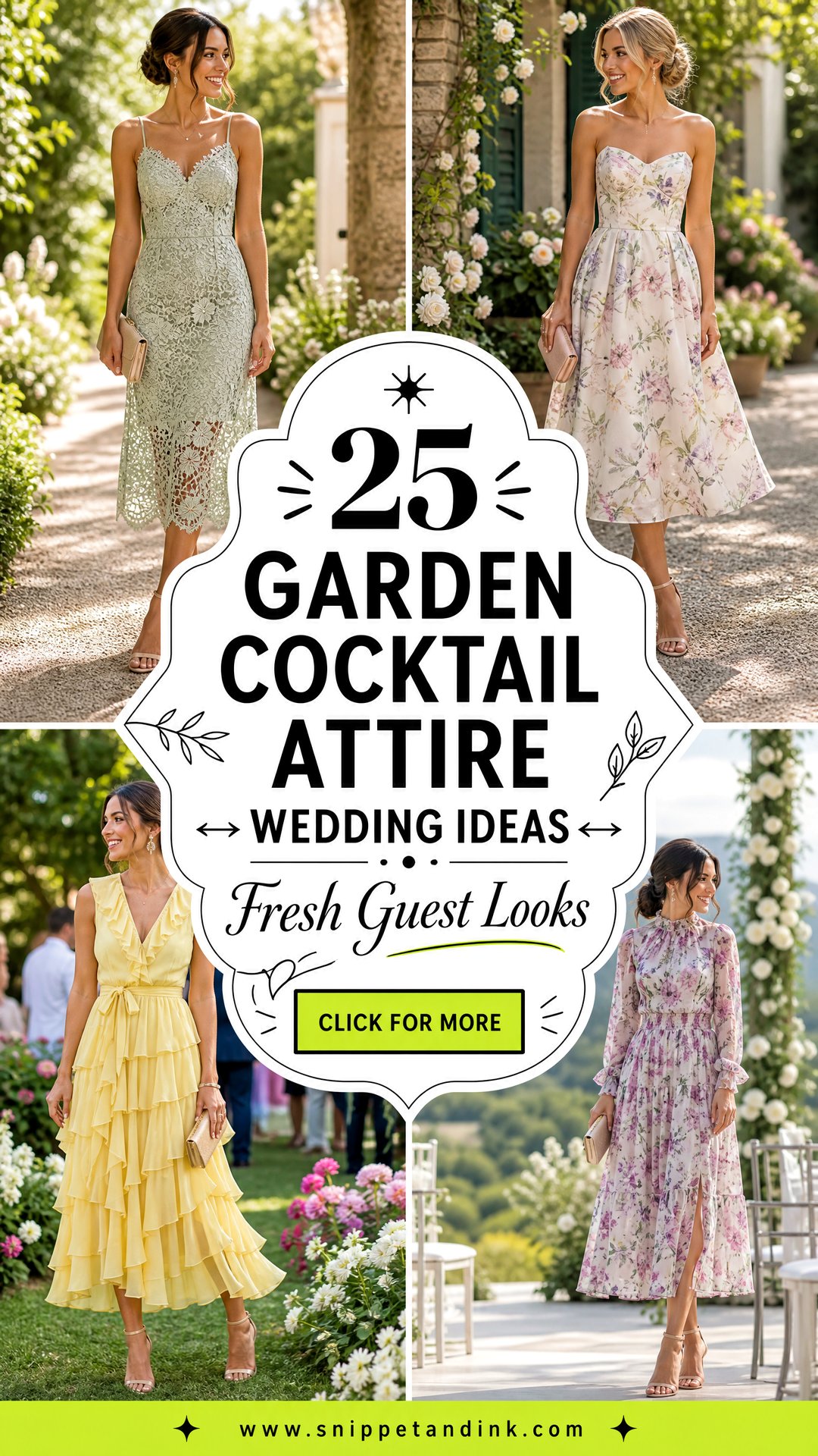 25 Garden Cocktail Attire Wedding Ideas for Guests - 25 Garden Cocktail Attire Wedding Ideas for Guests