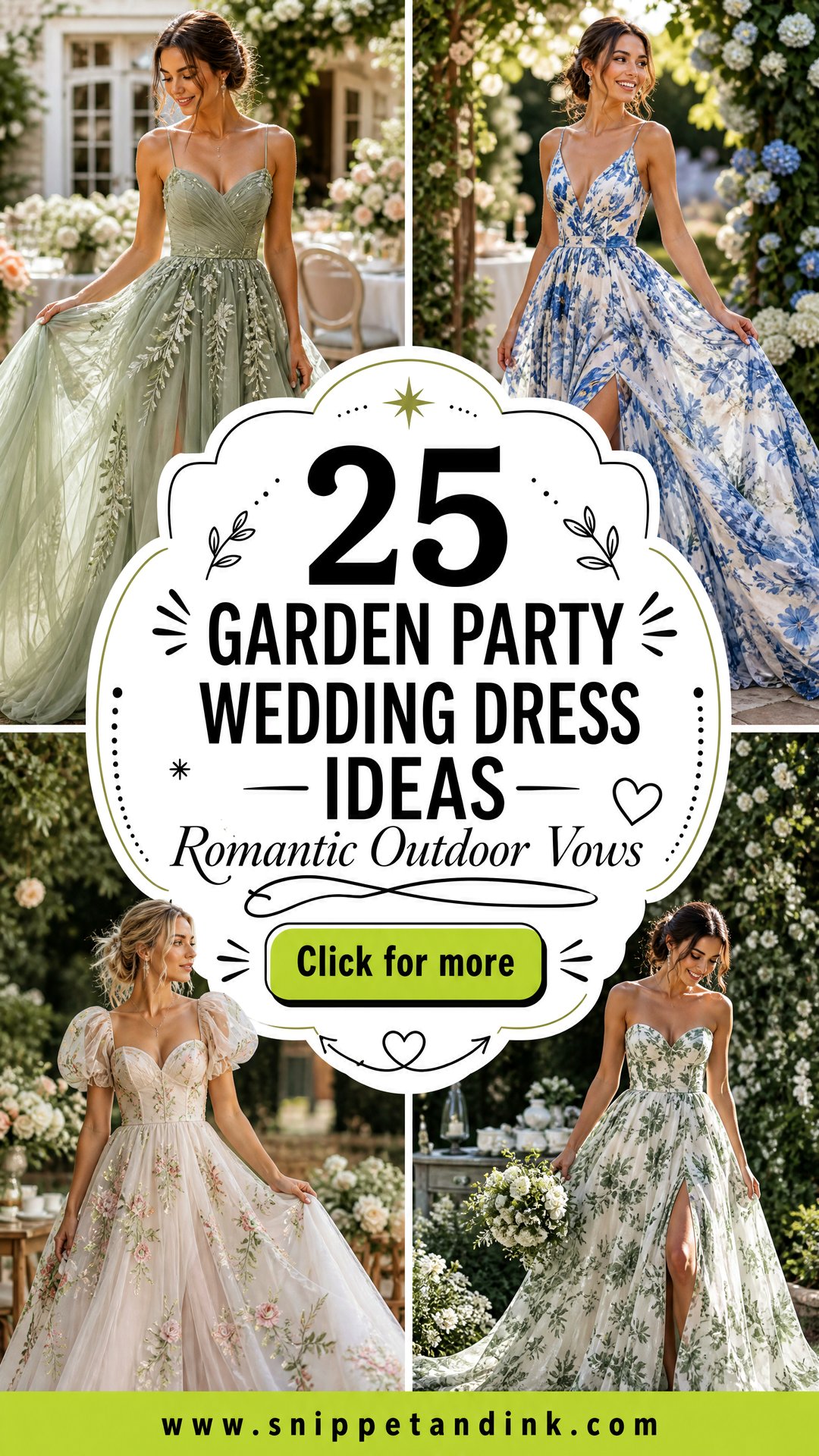 25 Garden Party Wedding Dress Ideas for Romantic Outdoor Vows - 25 Garden Party Wedding Dress Ideas for Romantic Outdoor Vows