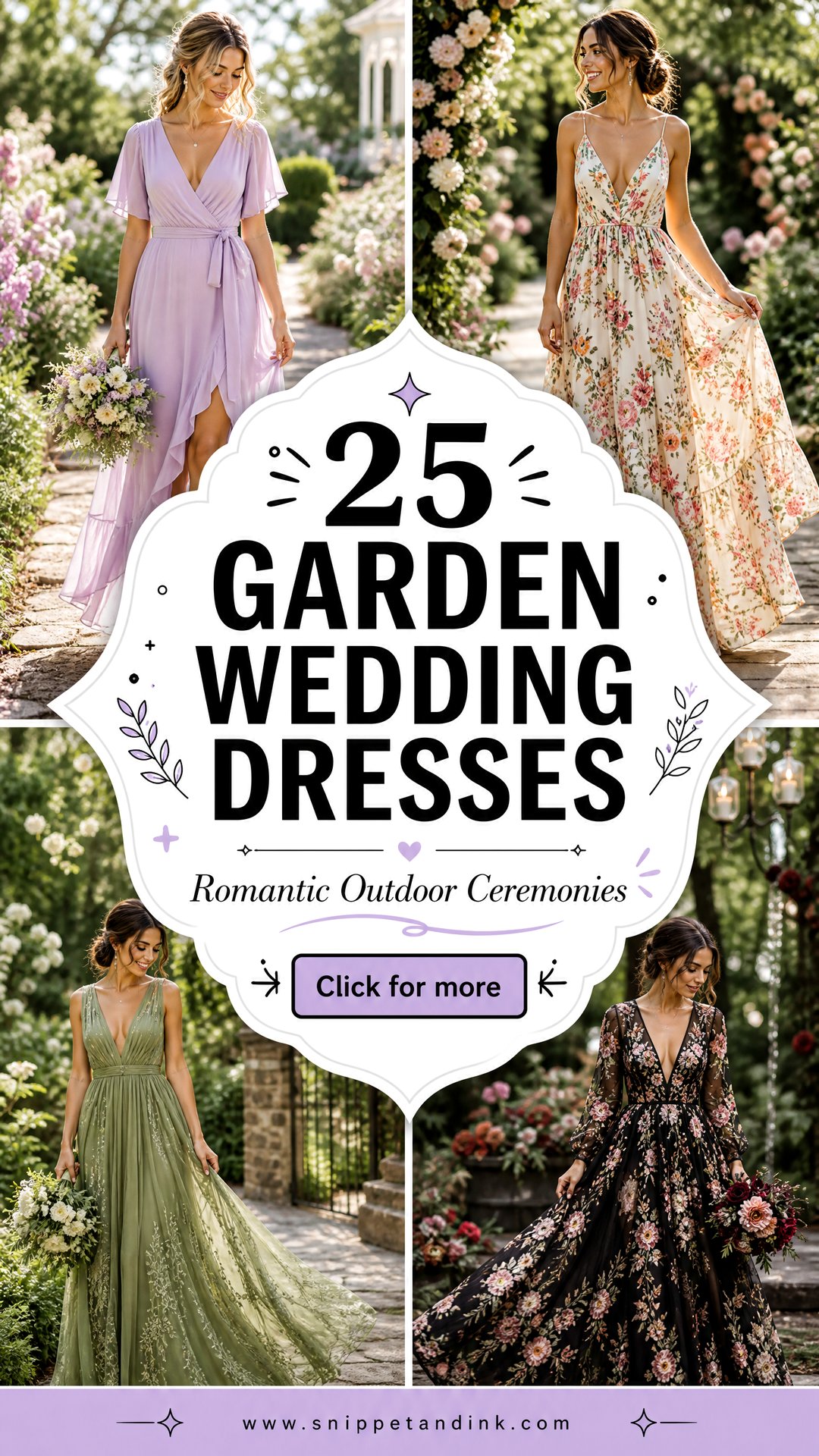 25 Garden Wedding Dresses for Romantic Outdoor Ceremonies - 25 Garden Wedding Dresses for Romantic Outdoor Ceremonies