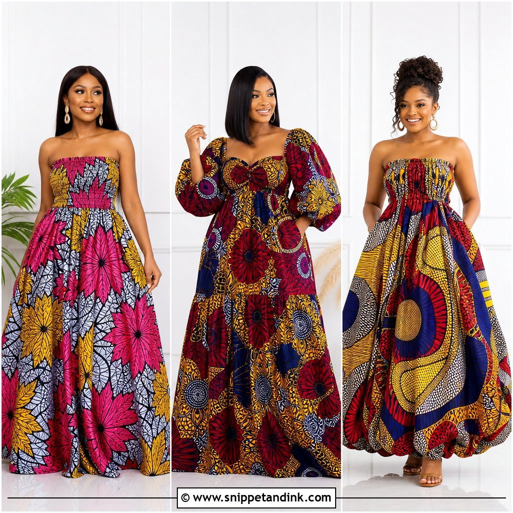25 Gathers Gown Ankara Ideas