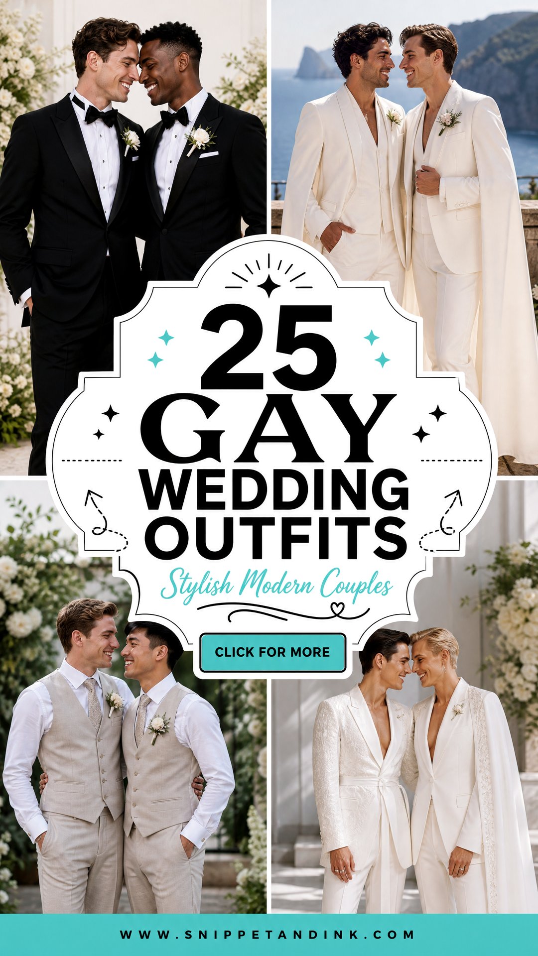 25 Gay Wedding Outfits for Stylish Modern Couples - 25 Gay Wedding Outfits for Stylish Modern Couples