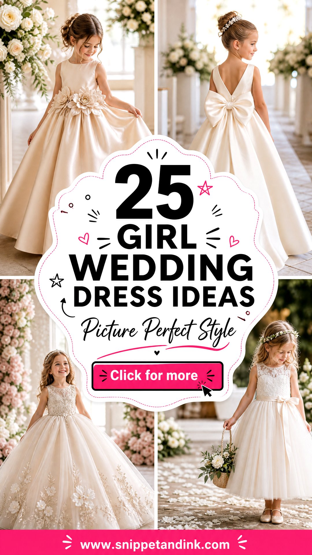 25 Girl Wedding Dress Ideas for Sweet Picture-Perfect Style - 25 Girl Wedding Dress Ideas for Sweet, Picture-Perfect Style