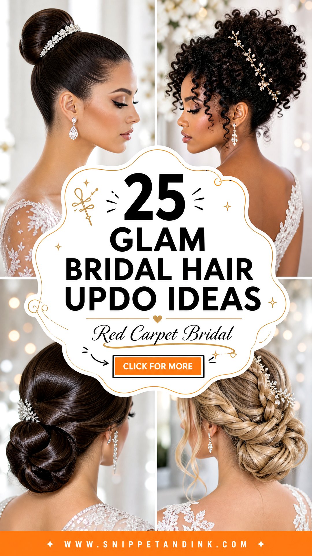 25 Glam Bridal Hair Updo Ideas For A Red-Carpet Look - 25 Glam Bridal Hair Updo Ideas For A Red-Carpet Look